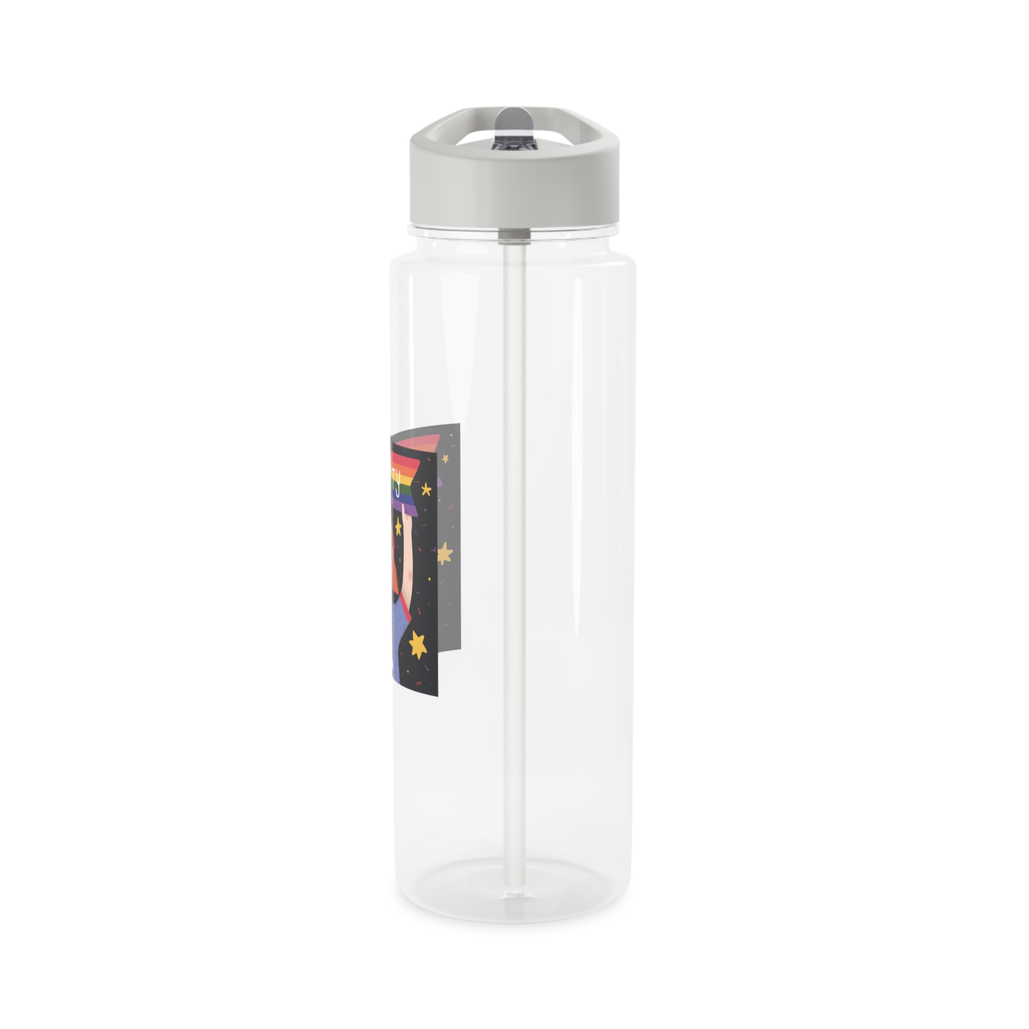 Pride Day Concept Equality Message Tritan Water Bottle - Image 7