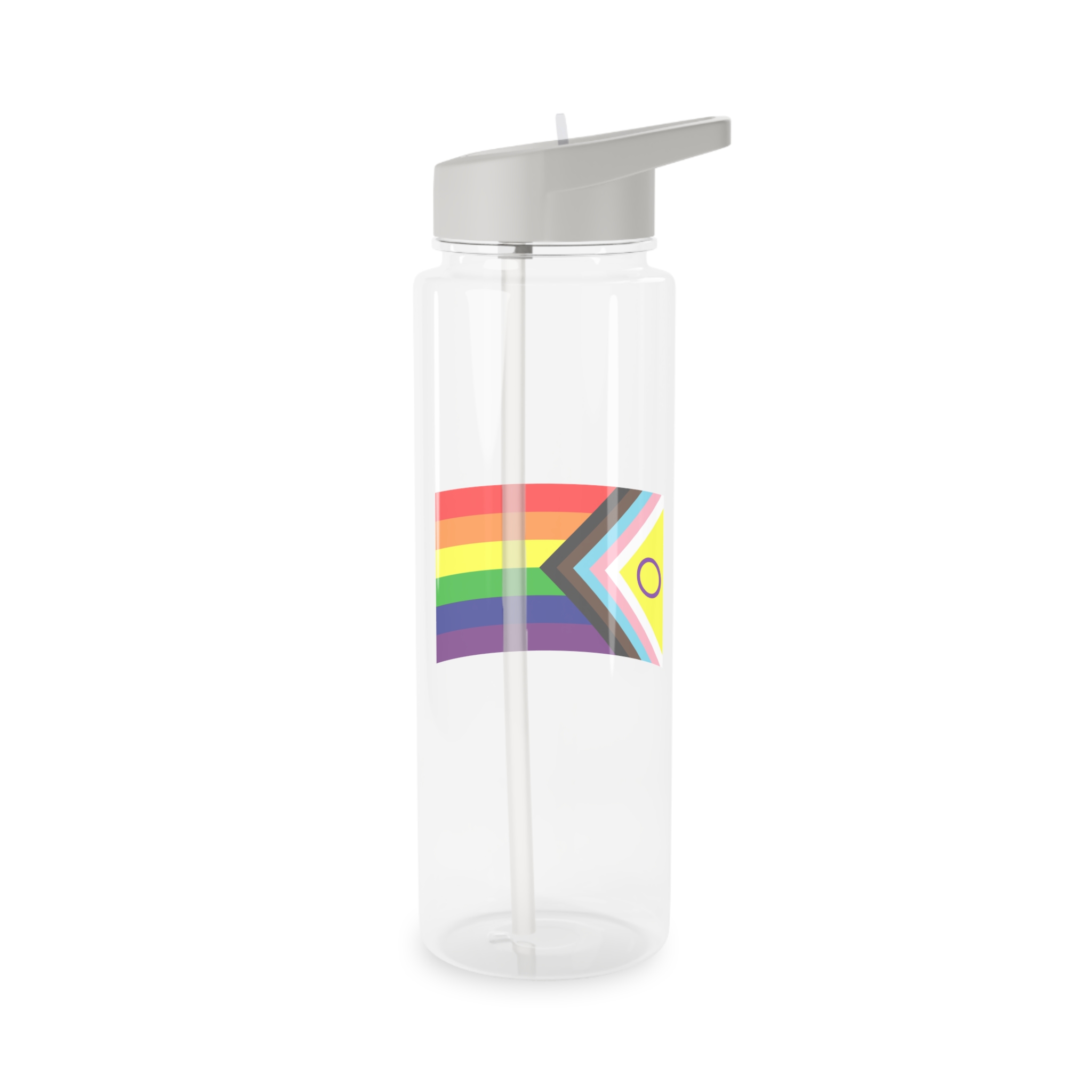 Lgbtq Pride Flag New Lgbtq Pride Flag Vector Updated Intersex Inclusive Progress Pride Flag Tritan Water Bottle - Image 6