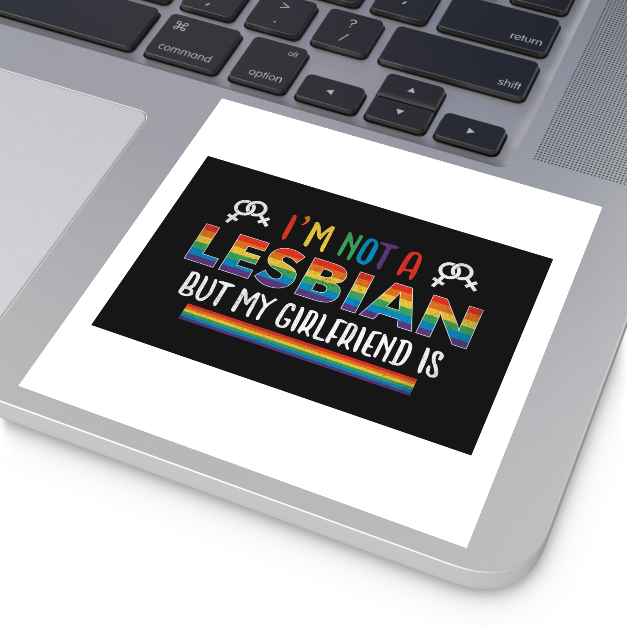 Pride Gay Rainbow Typography Vector Premium T Shirt(4) Laminate Stickers Square - Image 43