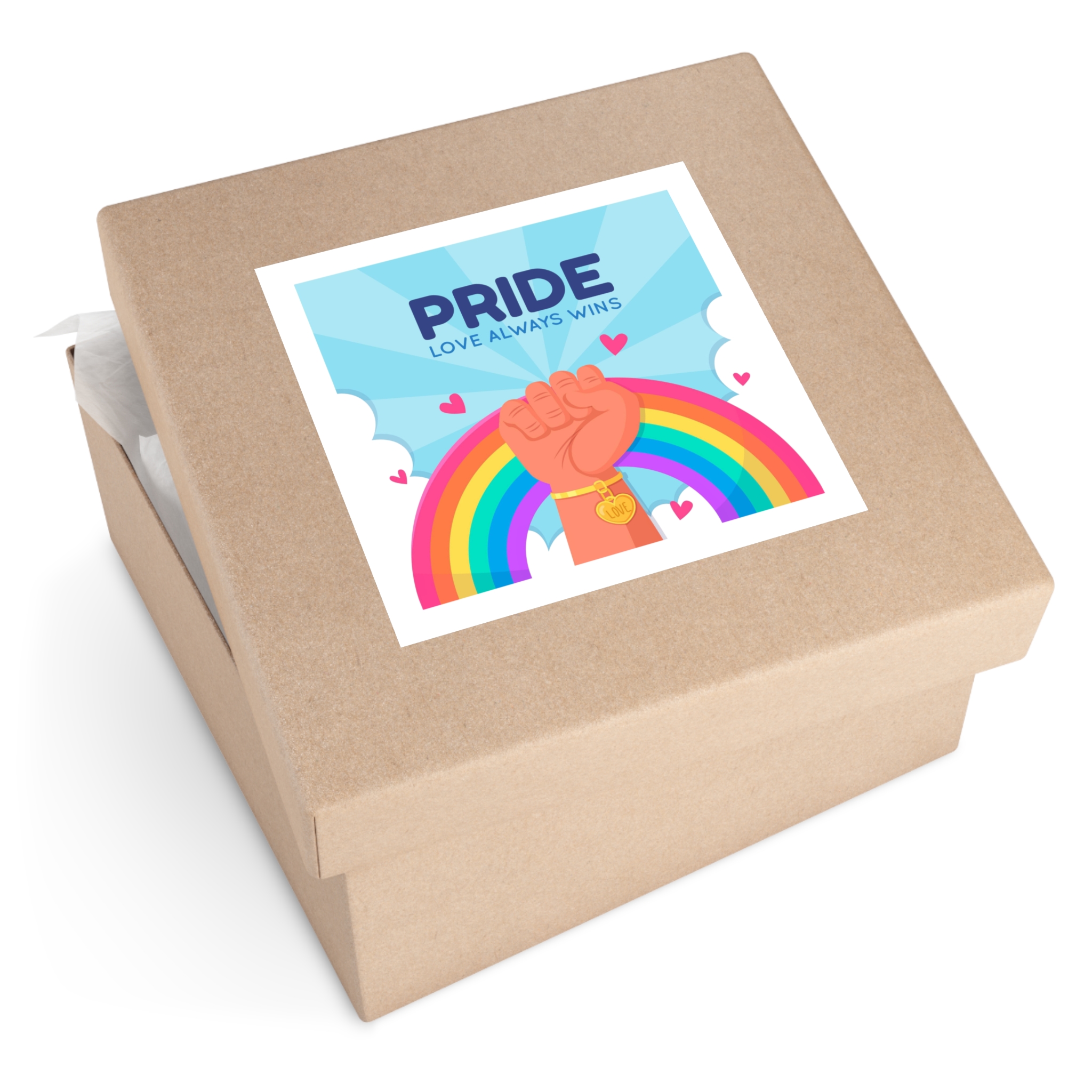 Pride Day Concept Laminate Stickers Square - Image 79