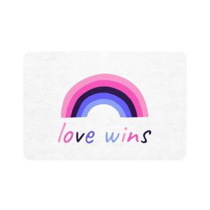 Colorful Rainbow Shape Omnisexual Pride Flag Happy Pride Day Lgbtqia Community Pride Month Vector Hand Drawn Doodle Posters Stickers Logo Cards Pet Food Mat 12x18