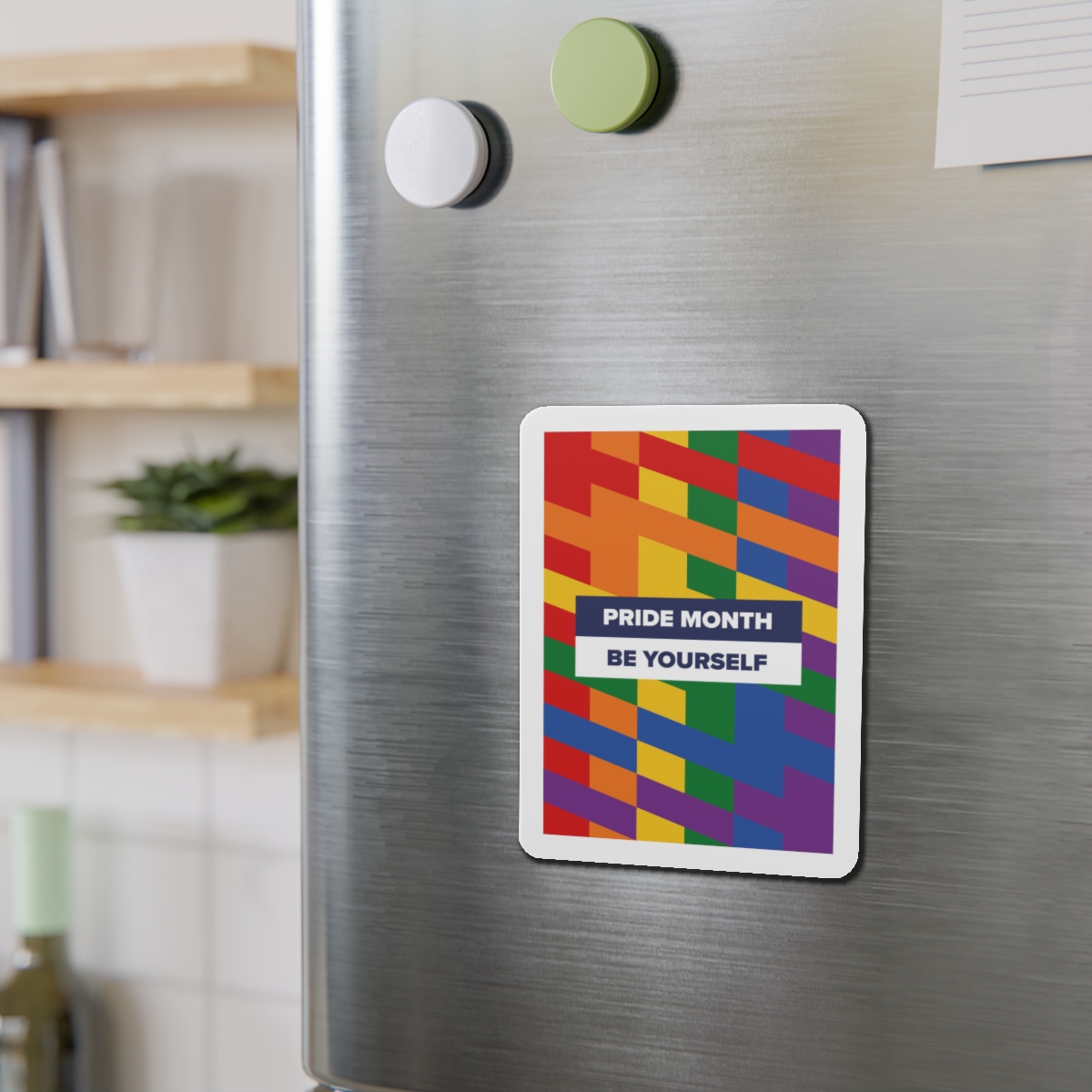 Lgbt Pride Month June Lesbian Gay Bisexual Transgender Lgbtq Flag Rainbow Vector(1)3 Die Cut Magnets - Image 12