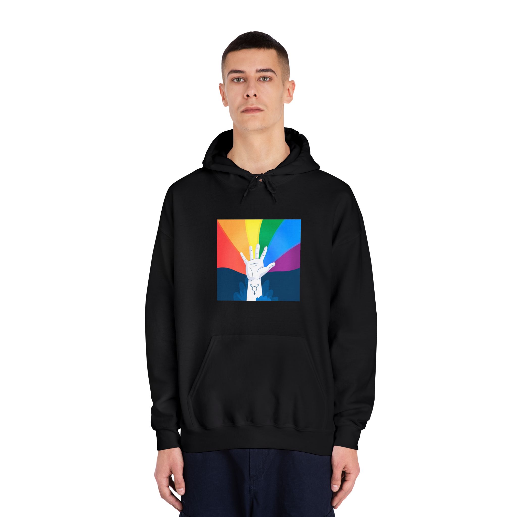 Pride Day Concept Unisex Dryblend Hooded Sweatshirt - Image 11