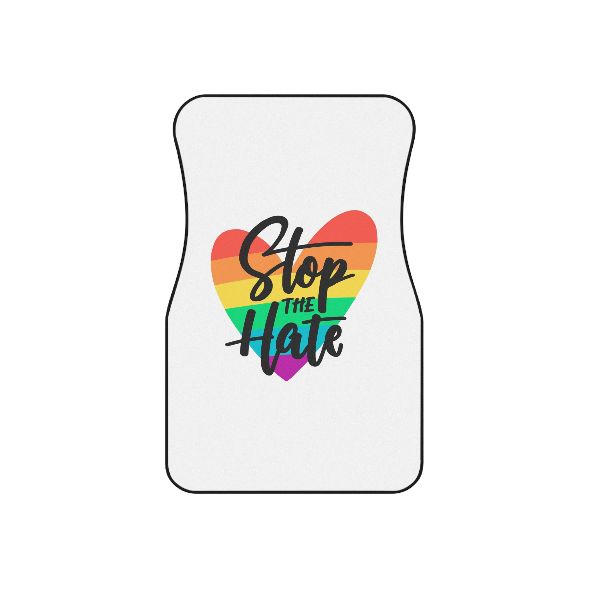 Pride Day Lettering Concept(1) Car Mats Set Of 4 - Image 2