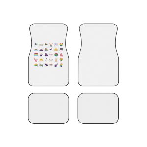 Set Icons With Lgbtq Community Symbols Car Mats Set Of 4