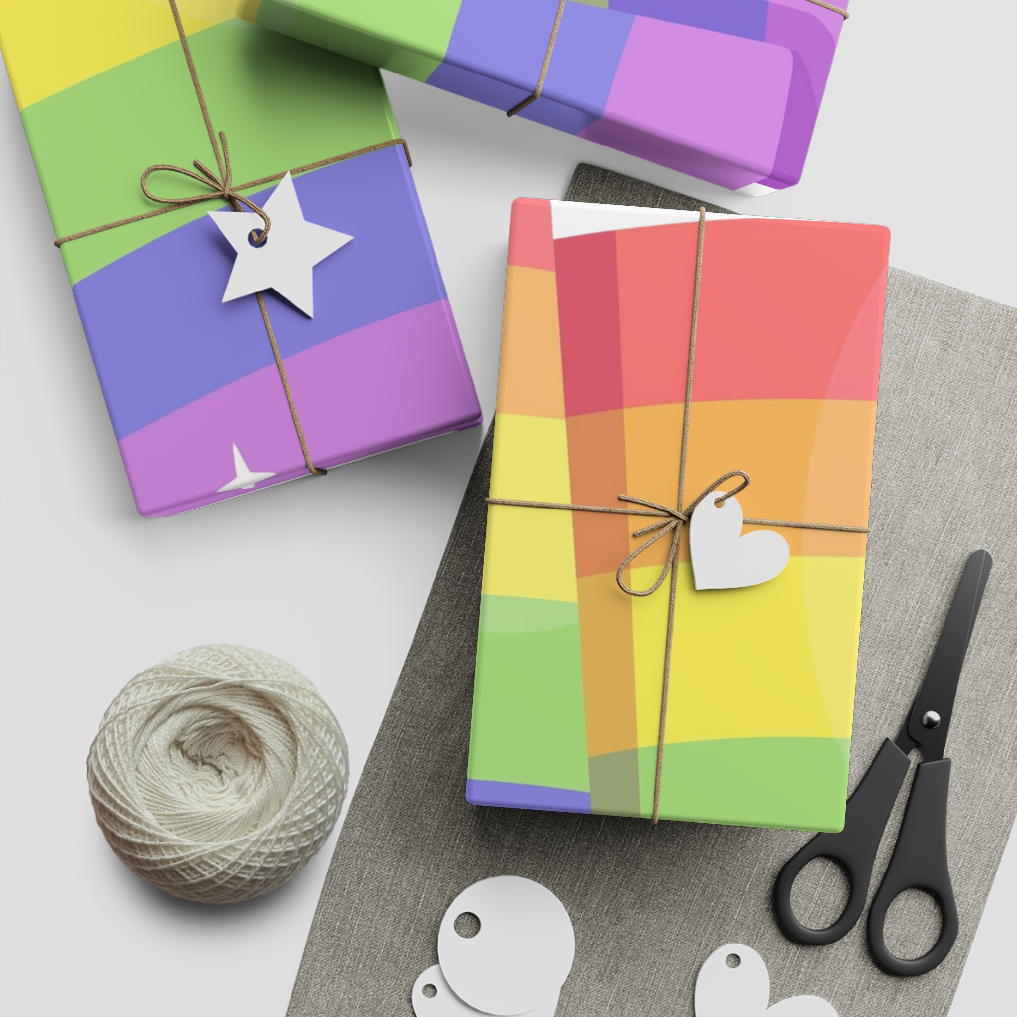 Pride Day Flag With Love Gift Wrapping Paper Sheets 1pc - Image 5