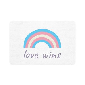 Colorful Rainbow Shape Transgender Pride Flag Happy Pride Day Lgbtqia Community Pride Month Vector Hand Drawn Doodle Posters Stickers Logo Cards Pet Food Mat 12x18