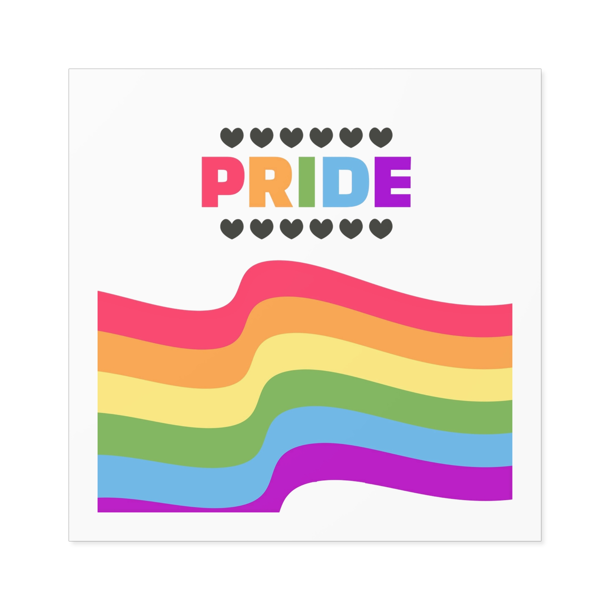 Pride Background With Flag Lgbtq Pride Laminate Stickers Square - Image 73