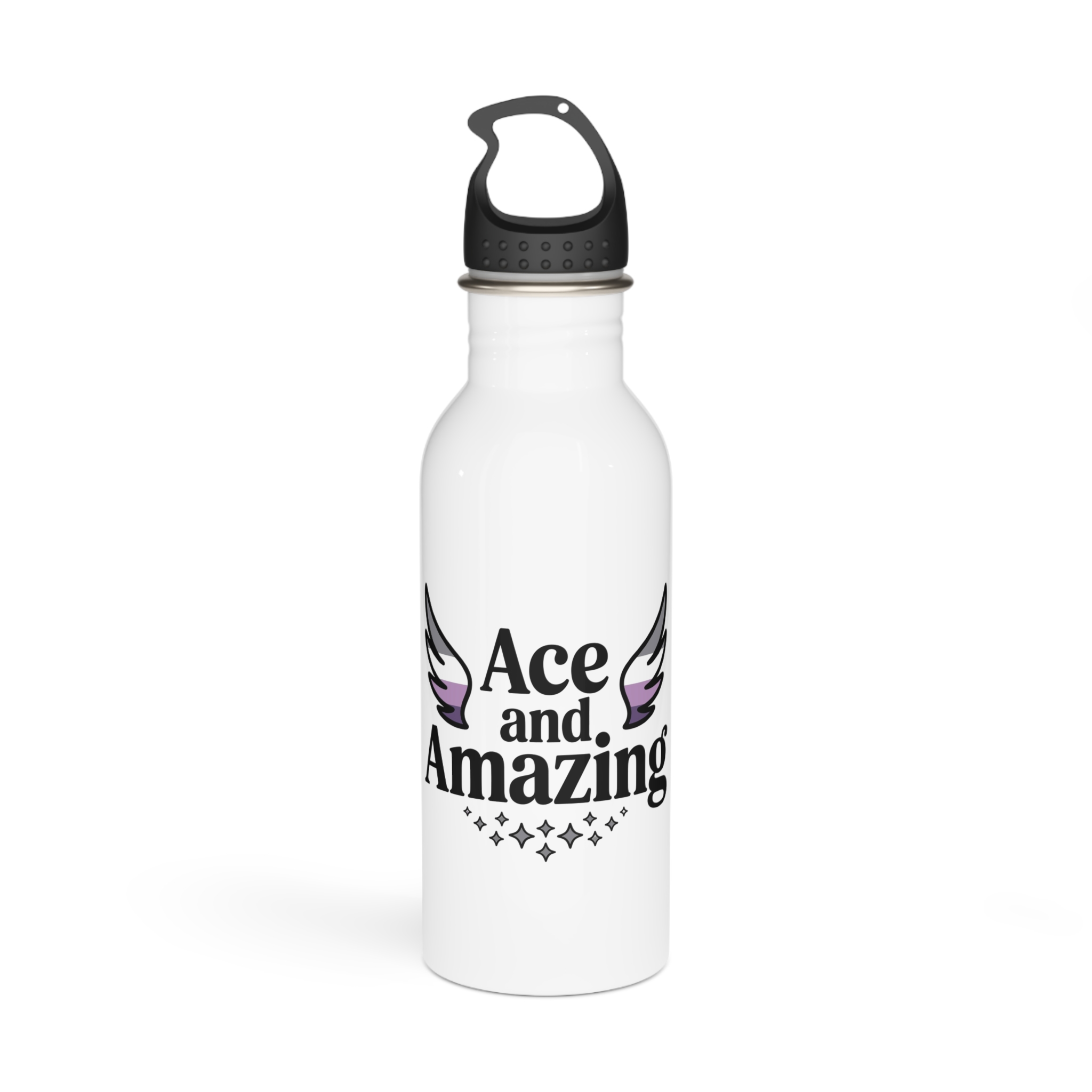 Ace Amazing T Shirt Design Isolated White Background 2 Stainless Steel Water Bottle