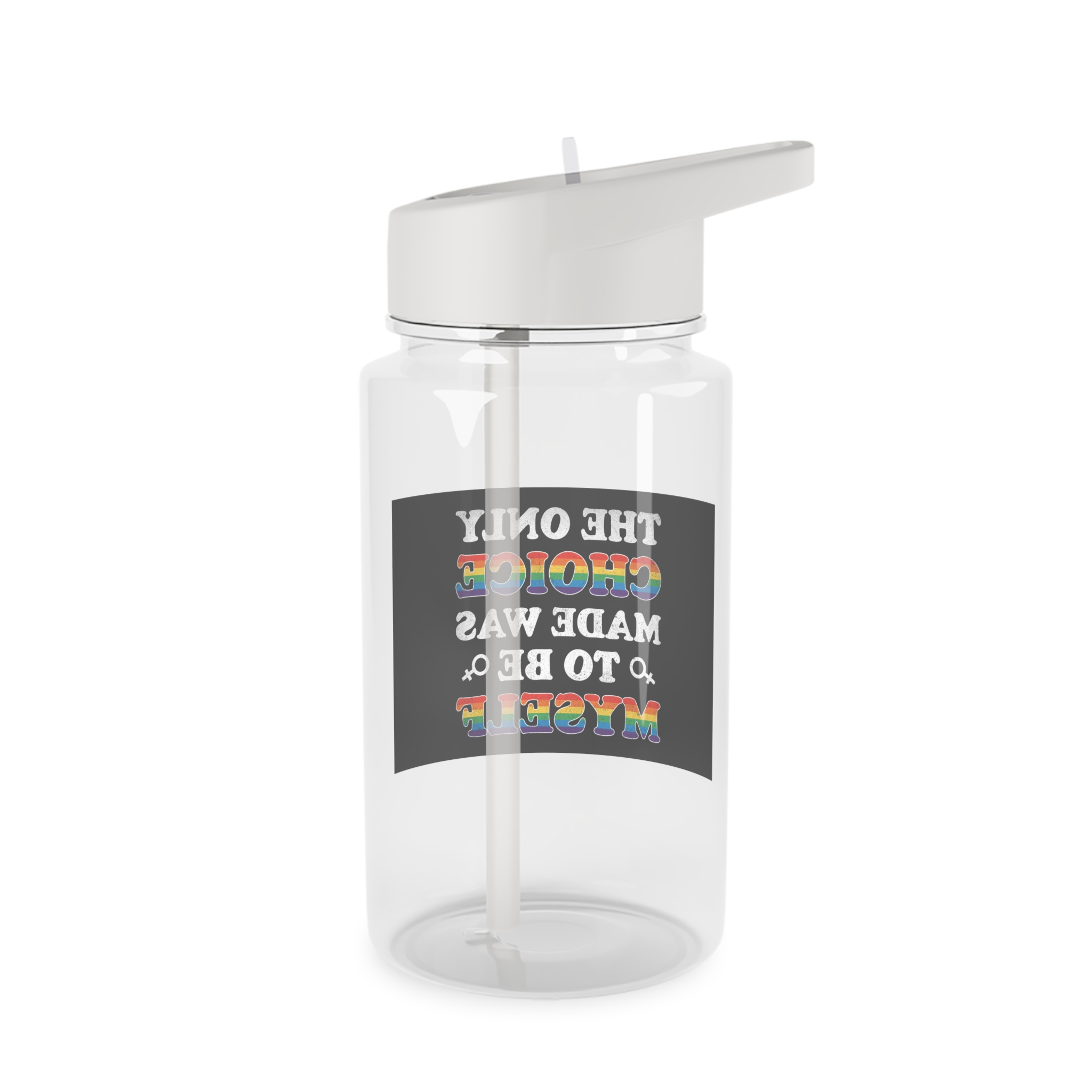Mother Day Pride Rainbow Typography Vector Premium T Shirt Tritan Water Bottle - Image 2