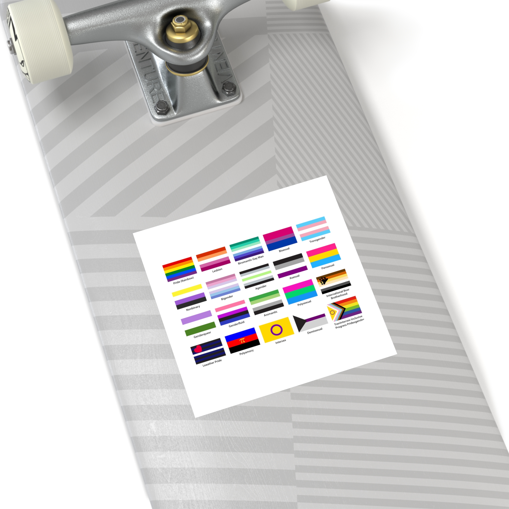 Lgbtq Community Flags Set Lgbt Sexual Identity Pride Flags Collection Rainbow Lesbian Gay Bisexual Laminate Stickers Square - Image 40