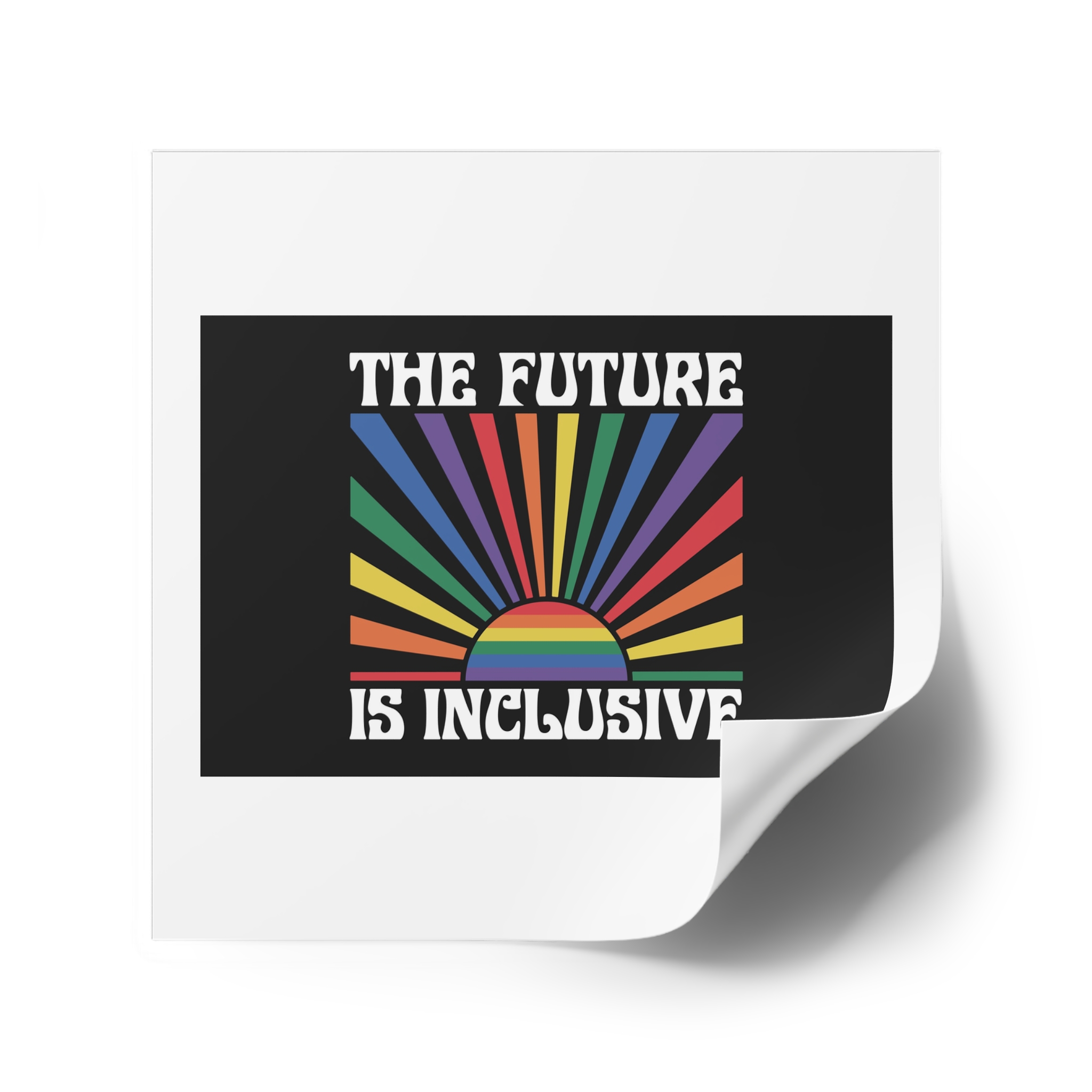 Pride Lgbtq Gay Typography Vector Tshirt Design Laminate Stickers Square - Image 34
