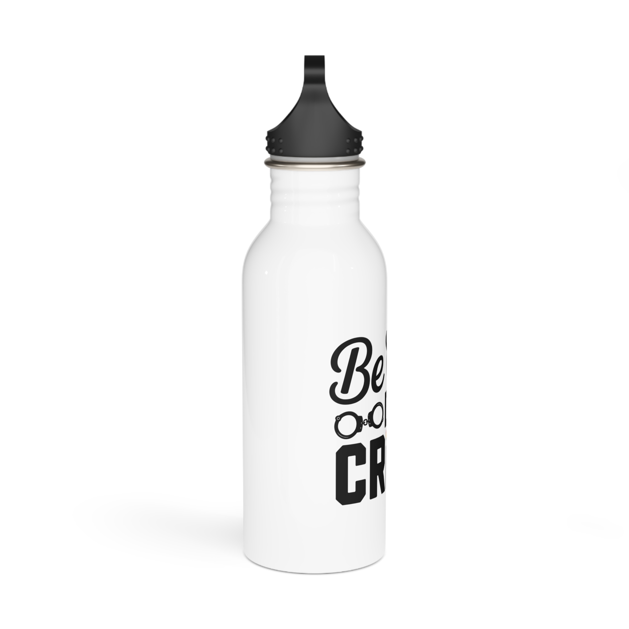 Be Gay Crime T Shirt Design Isolated White Background Stainless Steel Water Bottle - Image 2