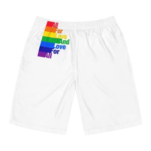 Pride Illustration Mens Board Shorts Aop