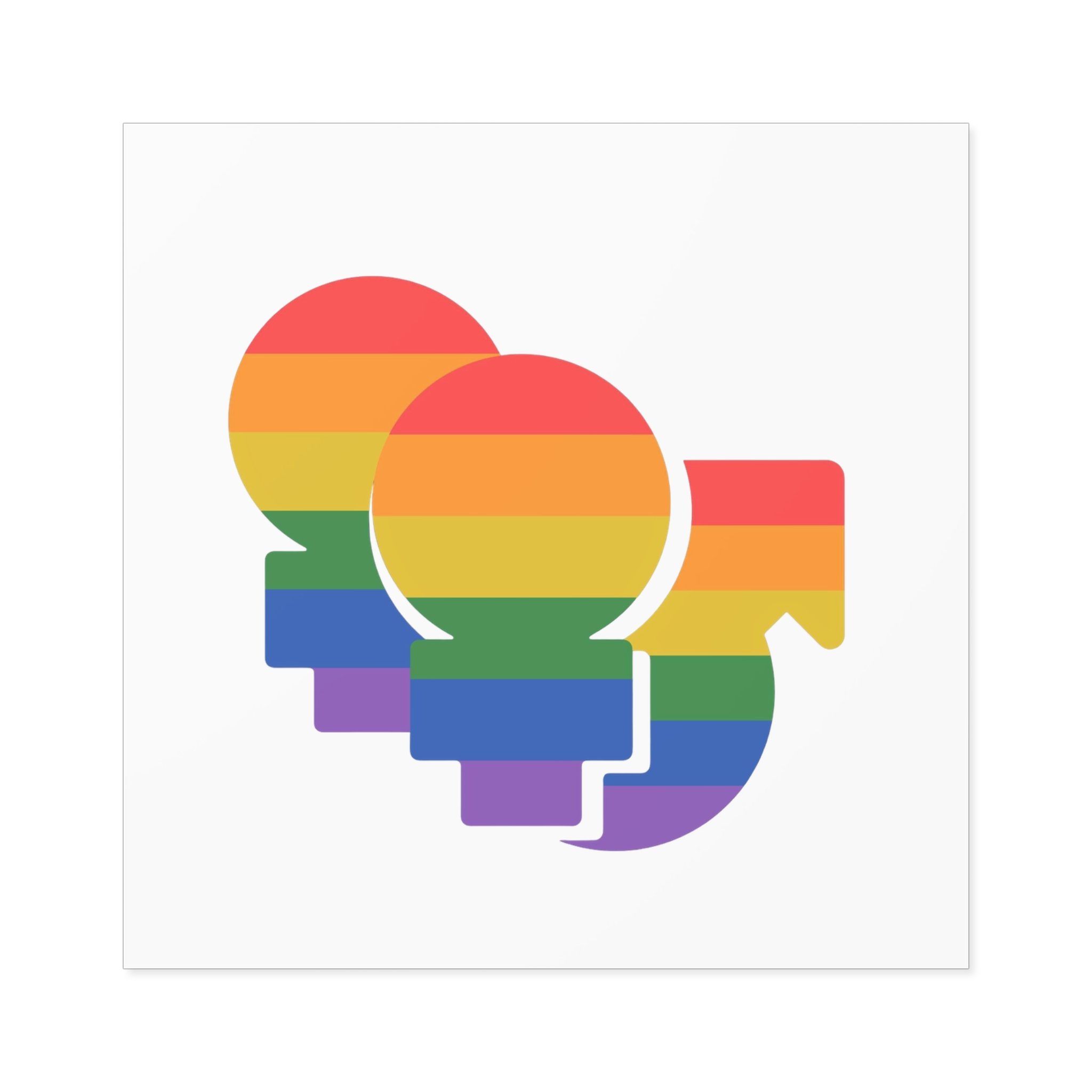 Lgbt Icon Isolated Black Background Diversity Human Right Concept Lgbt Community Vector Flat Illustration Poster Card Banner Laminate Stickers Square - Image 33