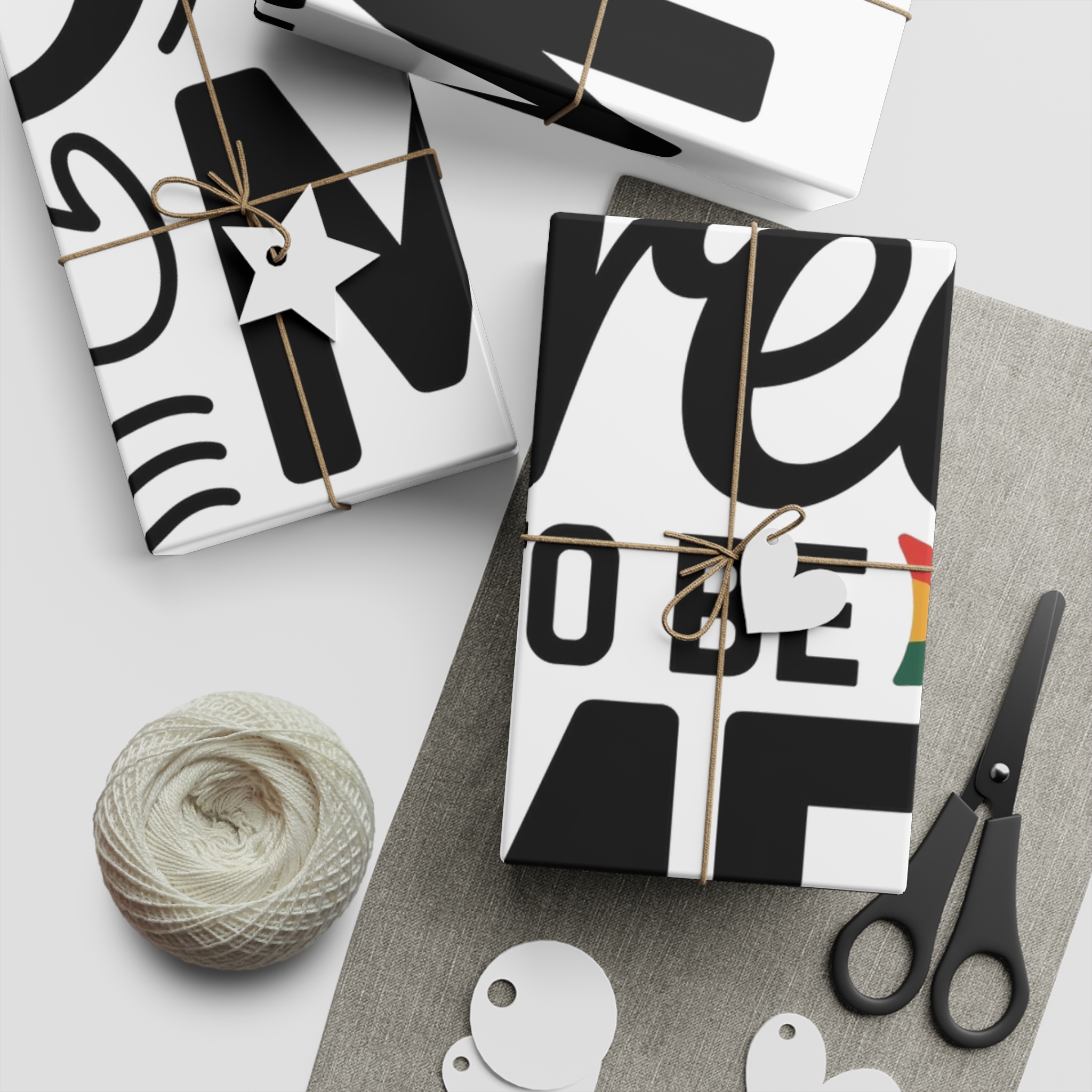 Free Be Me T Shirt Design Isolated White Background Gift Wrapping Paper Sheets 1pc - Image 5
