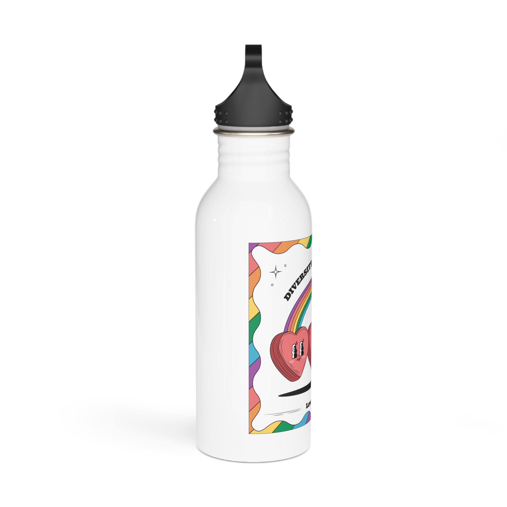 Hand Drawn Illustration Pride Month Celebration(2) Stainless Steel Water Bottle - Image 2