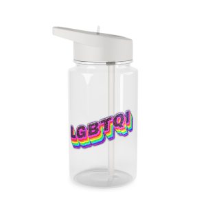 Lgbtqi 3d Word Glitch Png Tritan Water Bottle