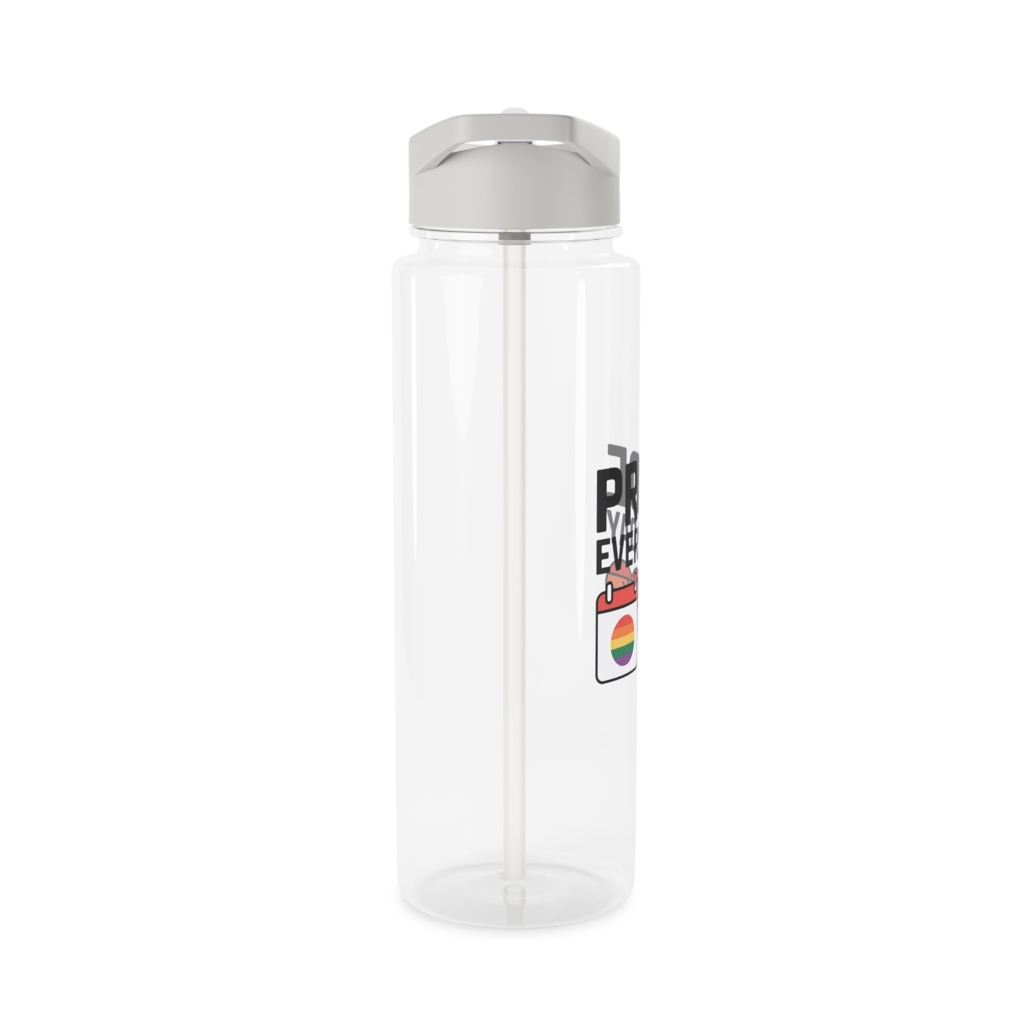 Pride Every Day T Shirt Design Isolated White Background Tritan Water Bottle - Image 8