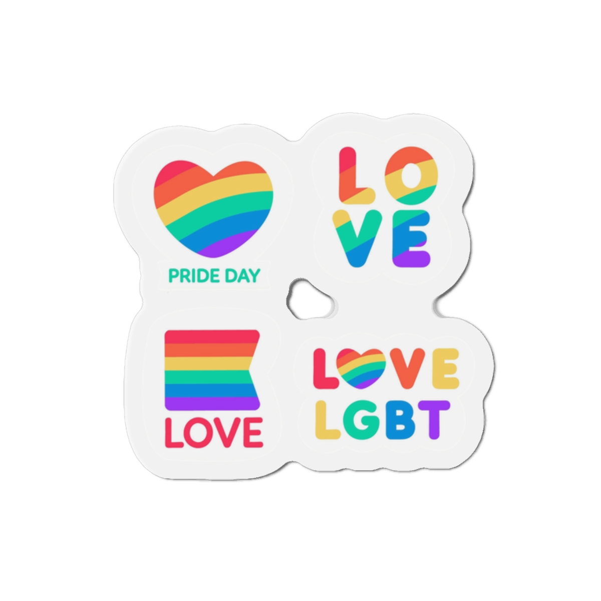 Pride Day Label Collection Theme Die Cut Magnets