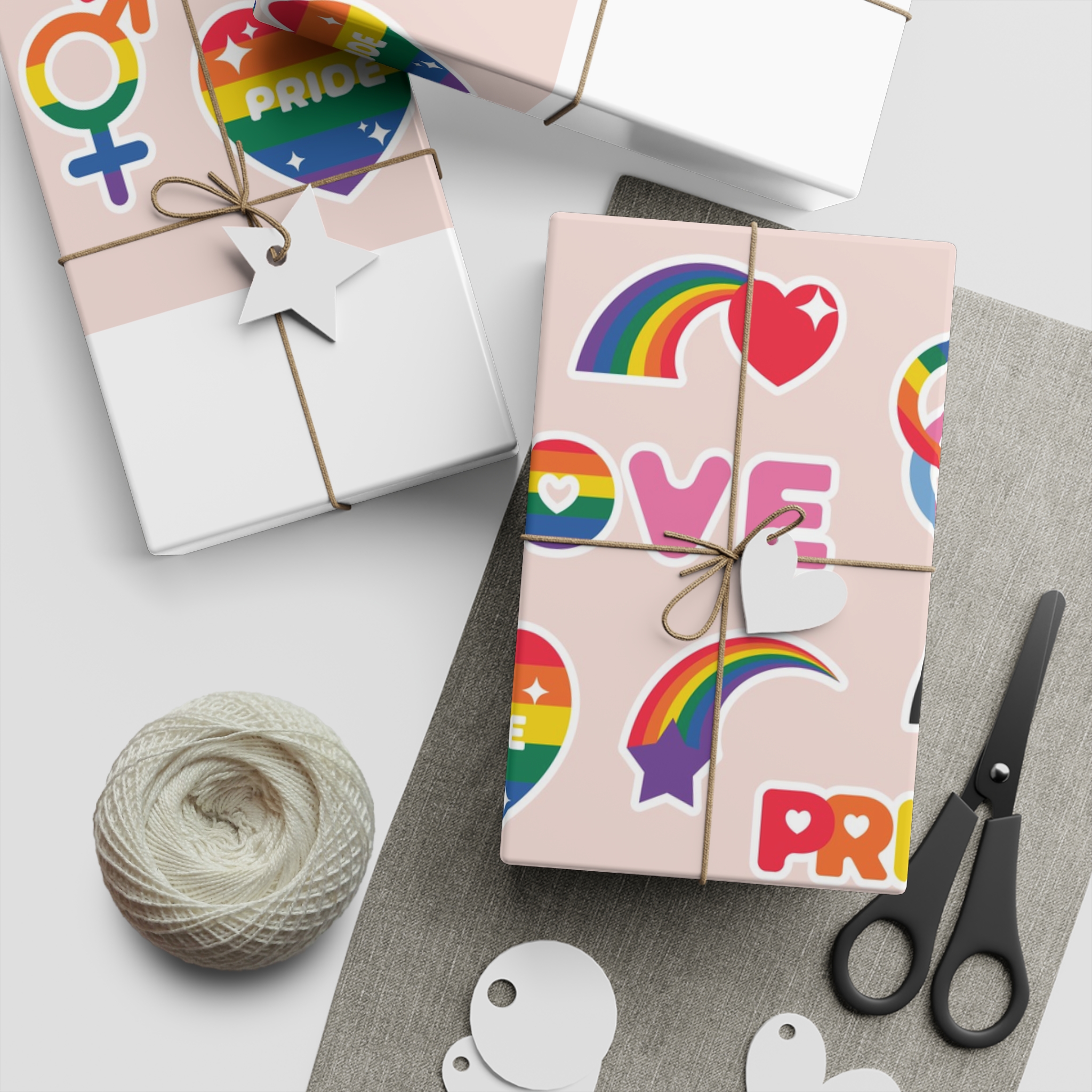Lesbian Pride Design 050ECB Gift Wrapping Paper Sheets 1pc - Image 5
