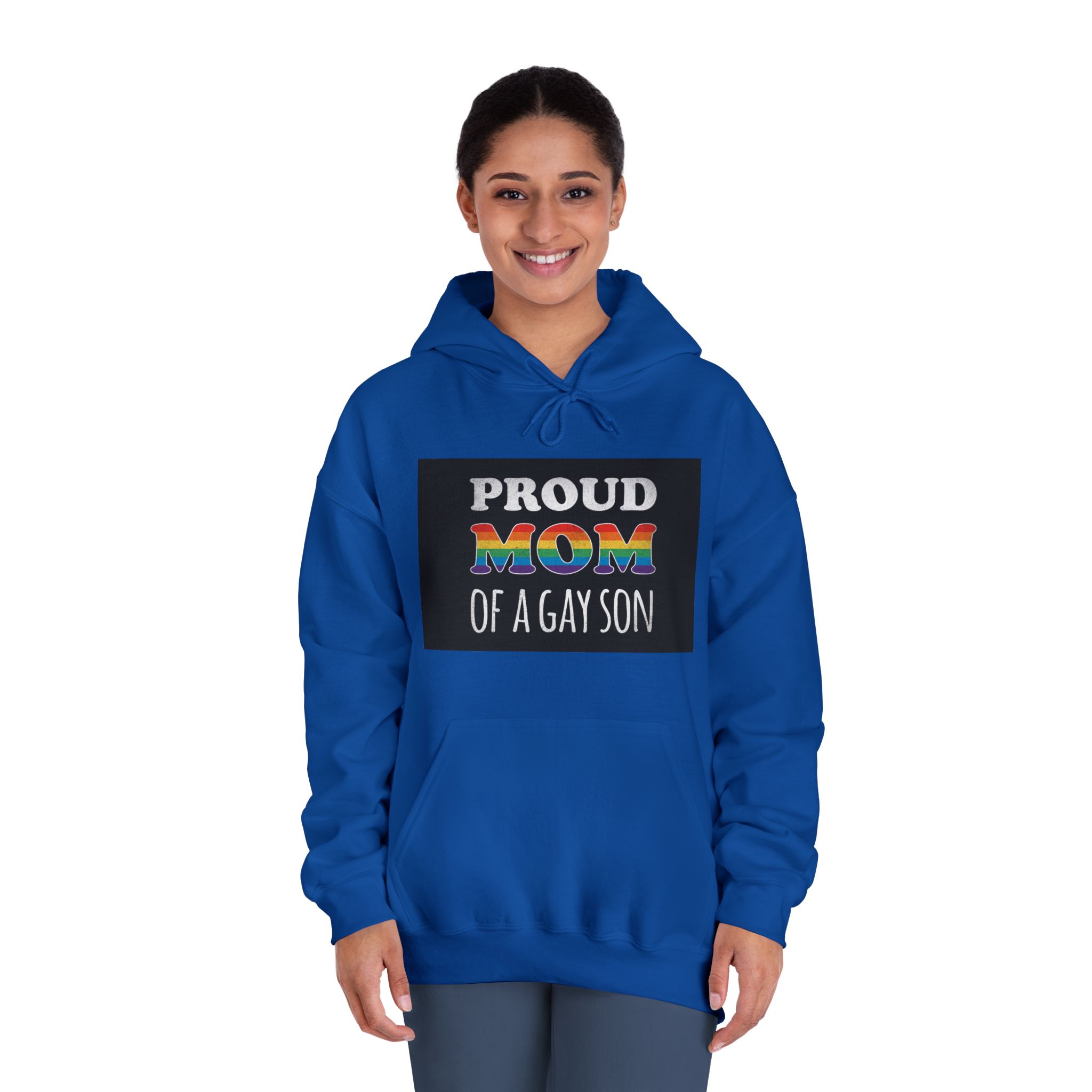 Mother Day Pride Rainbow Typography Vector Premium T Shirt(4) Unisex Dryblend Hooded Sweatshirt - Image 28