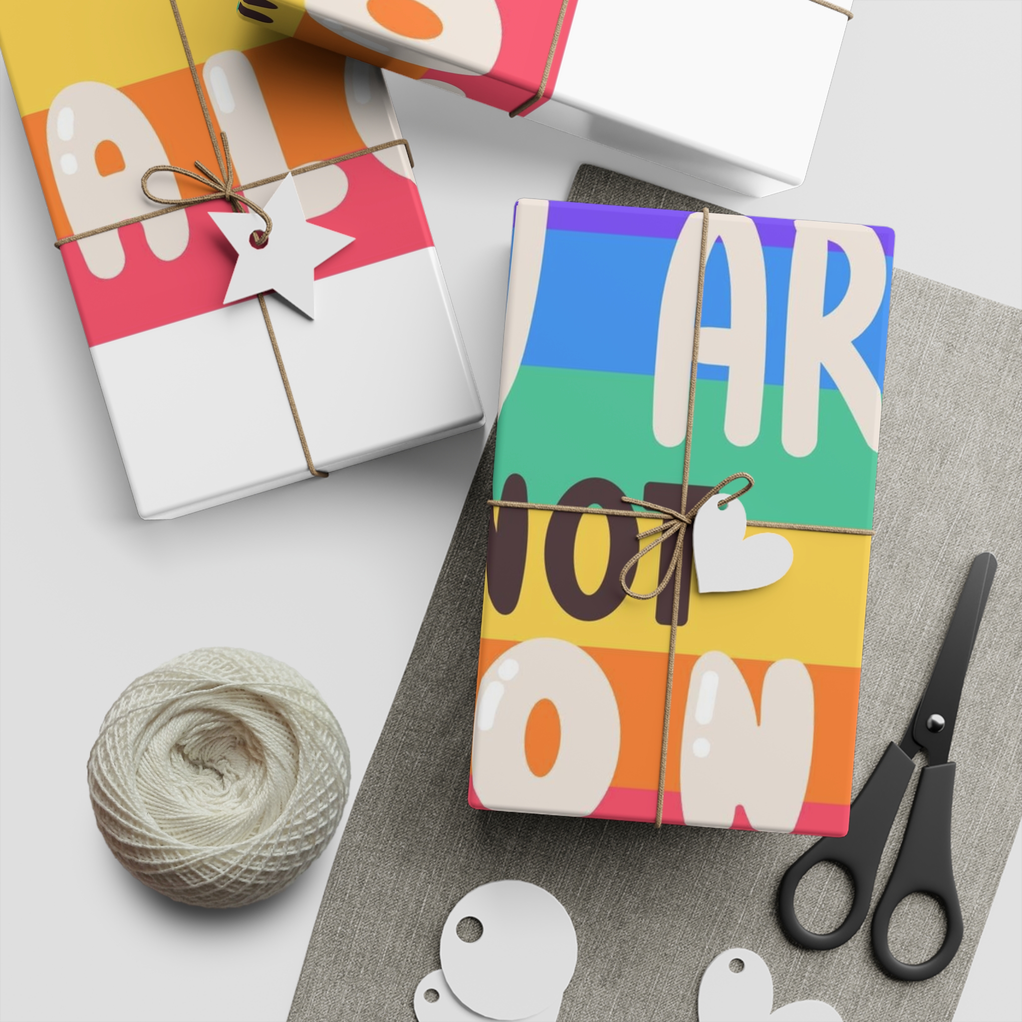 Lgbt Sticker Pack White Background Lgbtq Set Symbol Lgbt Pride Community Rainbow Elements Vector Hand Draw Illustration Hand Drawn Lettering(4) Gift Wrapping Paper Sheets 1pc - Image 5