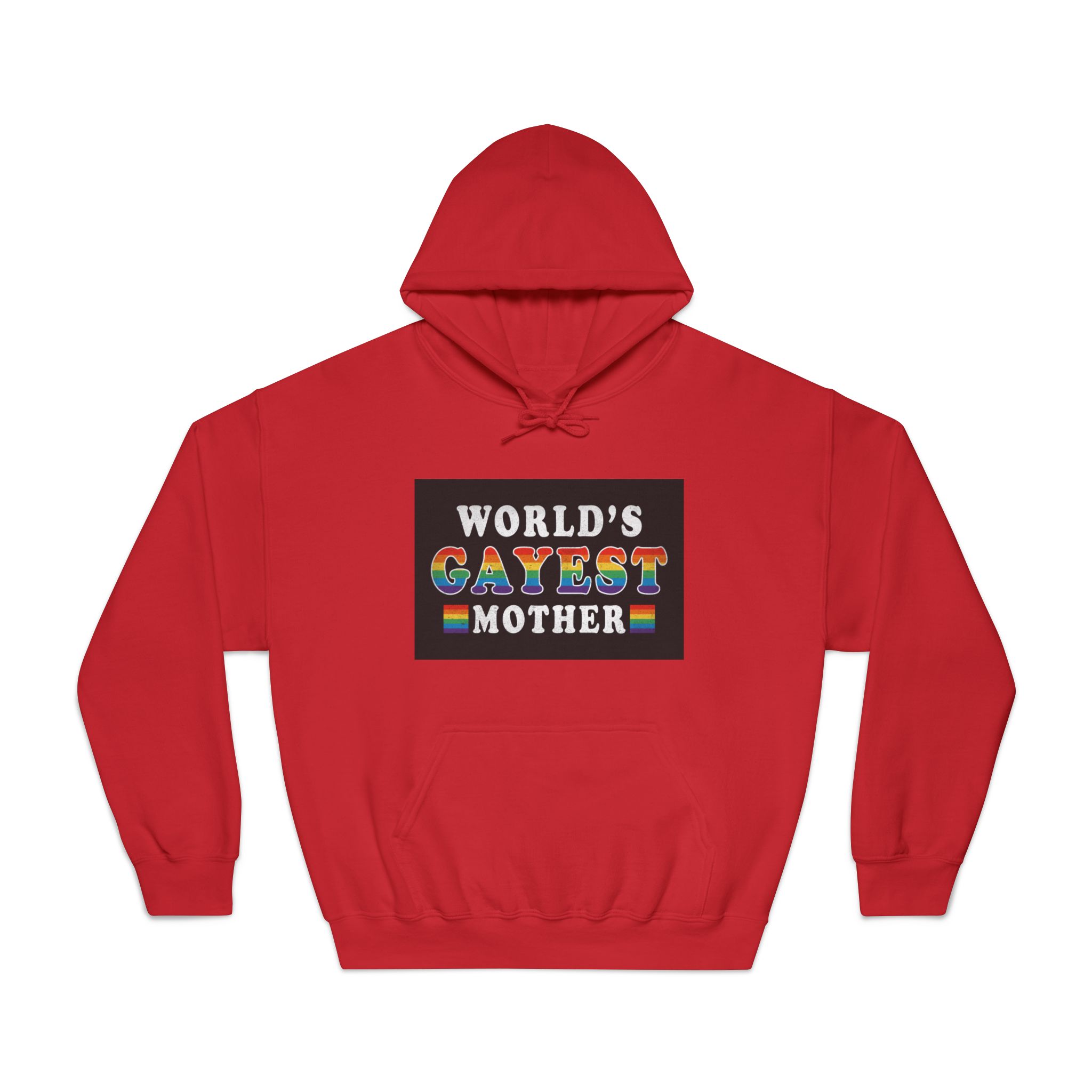 Mother Day Pride Rainbow Typography Vector Premium T Shirt(2) Unisex Dryblend Hooded Sweatshirt - Image 33