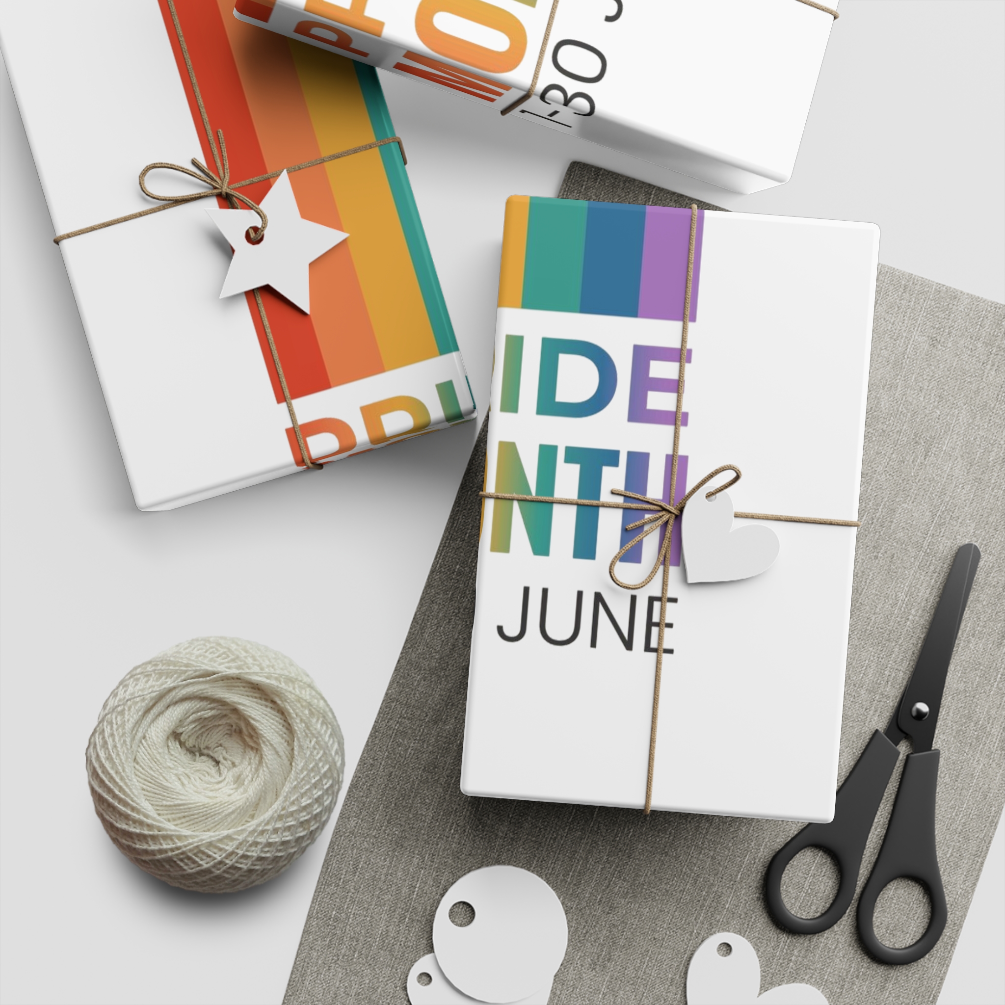 Lgbtq Pride Month Vertical Banner Card Poster Template With Rainbow Gay Parade Celebration Vector Gift Wrapping Paper Sheets 1pc - Image 2