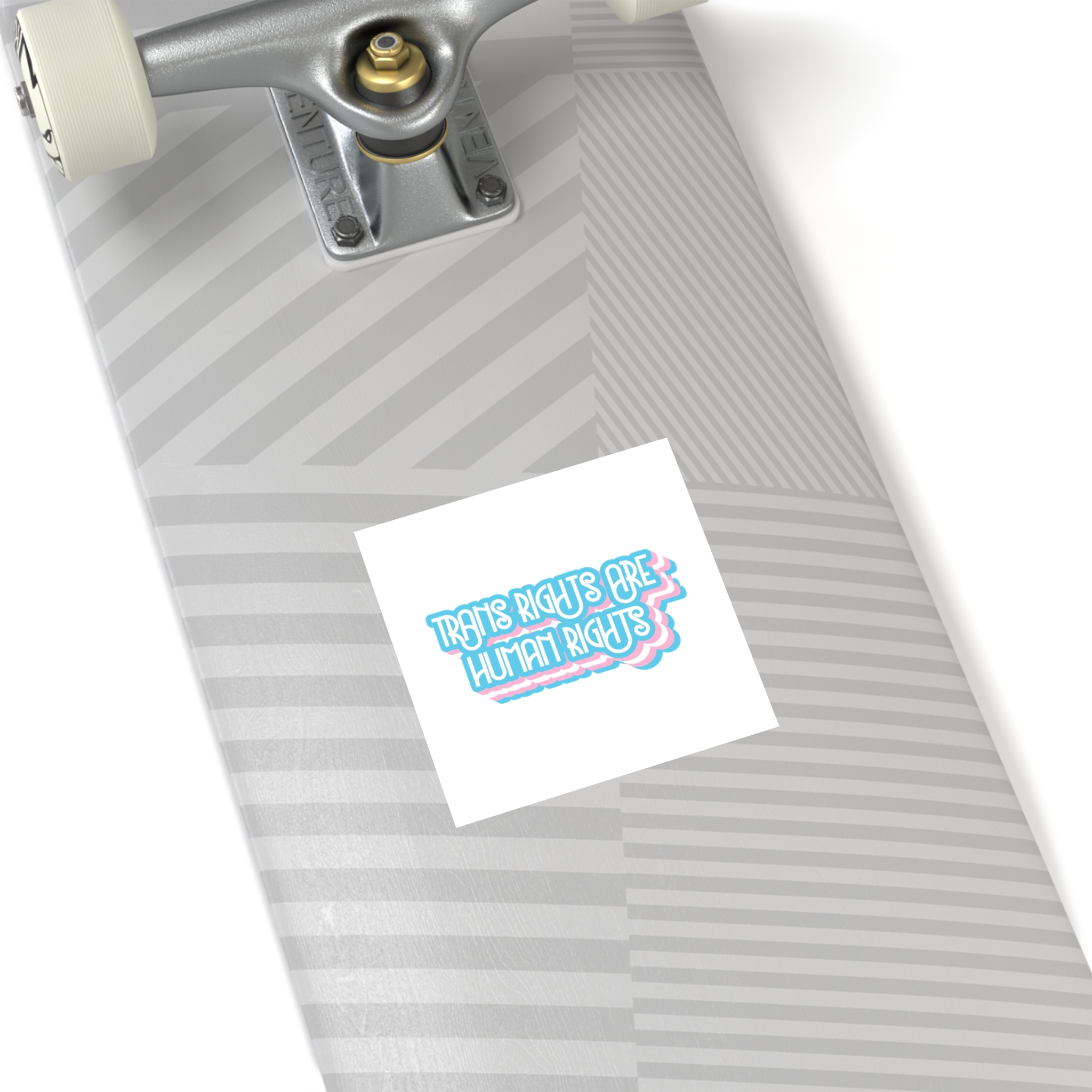 Pride Day Lettering With Human Rights Laminate Stickers Square - Image 28