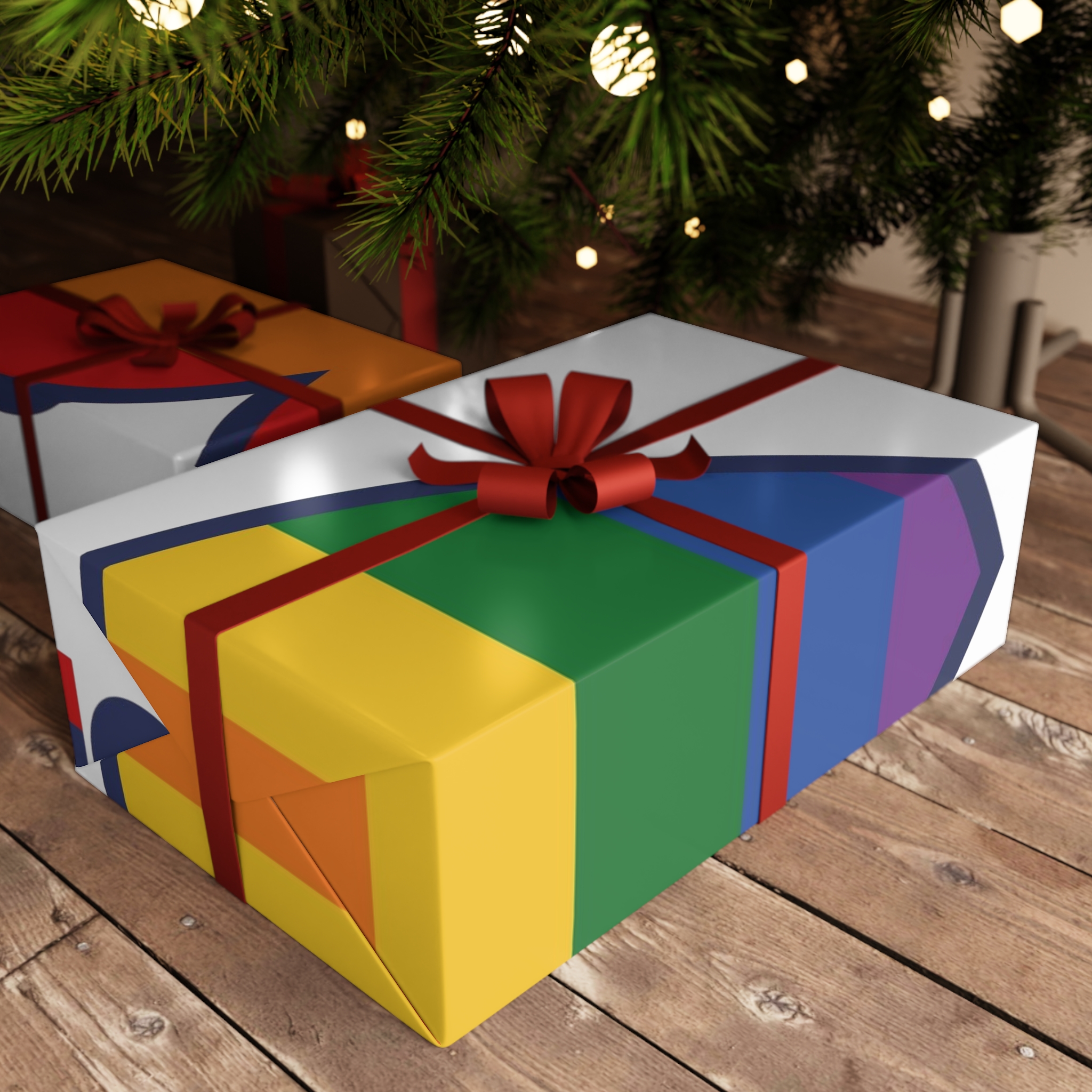 Coming Out Day Pride Month Lgbt Rainbow Flag Diversity Equality Free Love Vector Poster Gift Wrapping Paper Sheets 1pc - Image 6