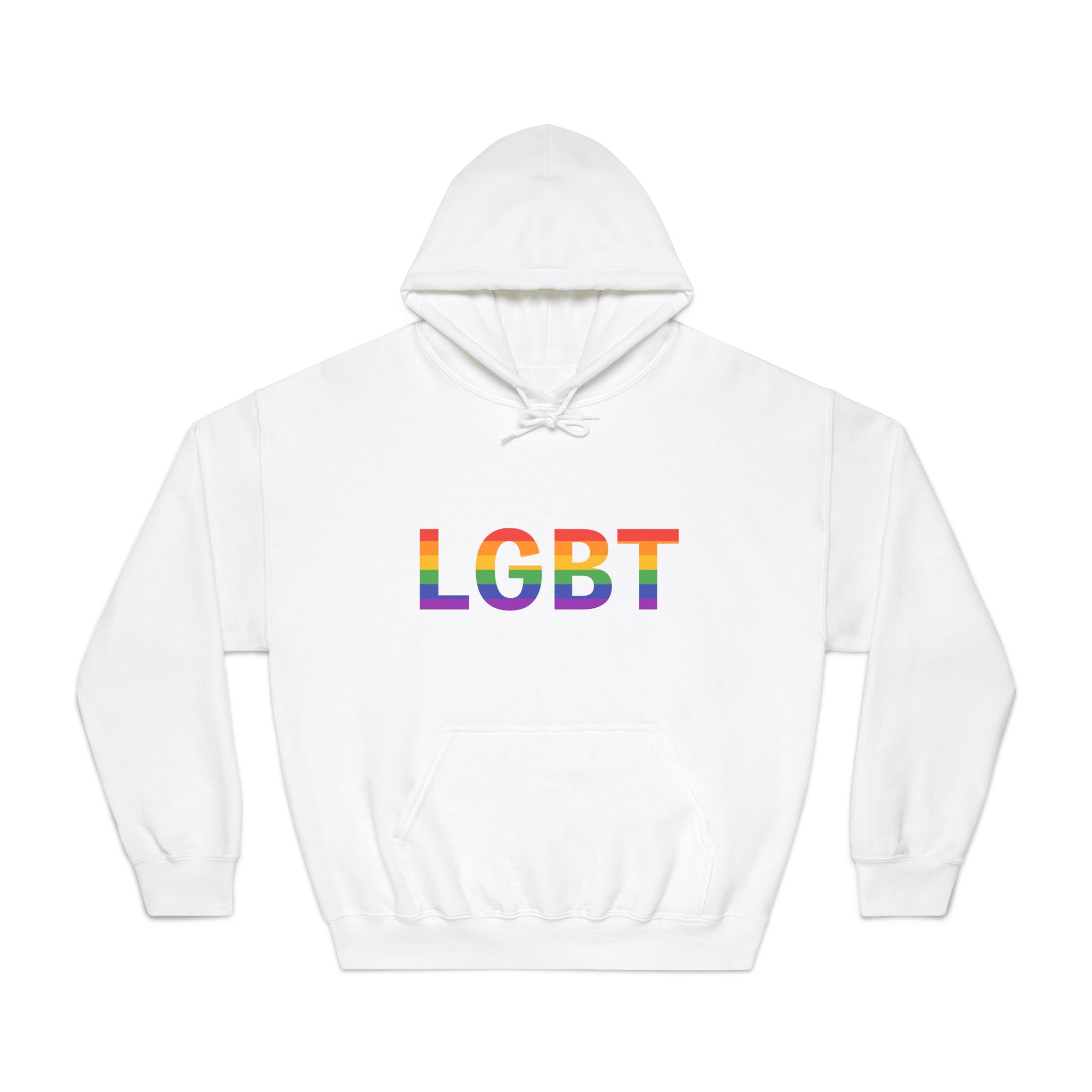 Lgbt Rainbow Colors Lgbt Logo Unisex Dryblend Hooded Sweatshirt