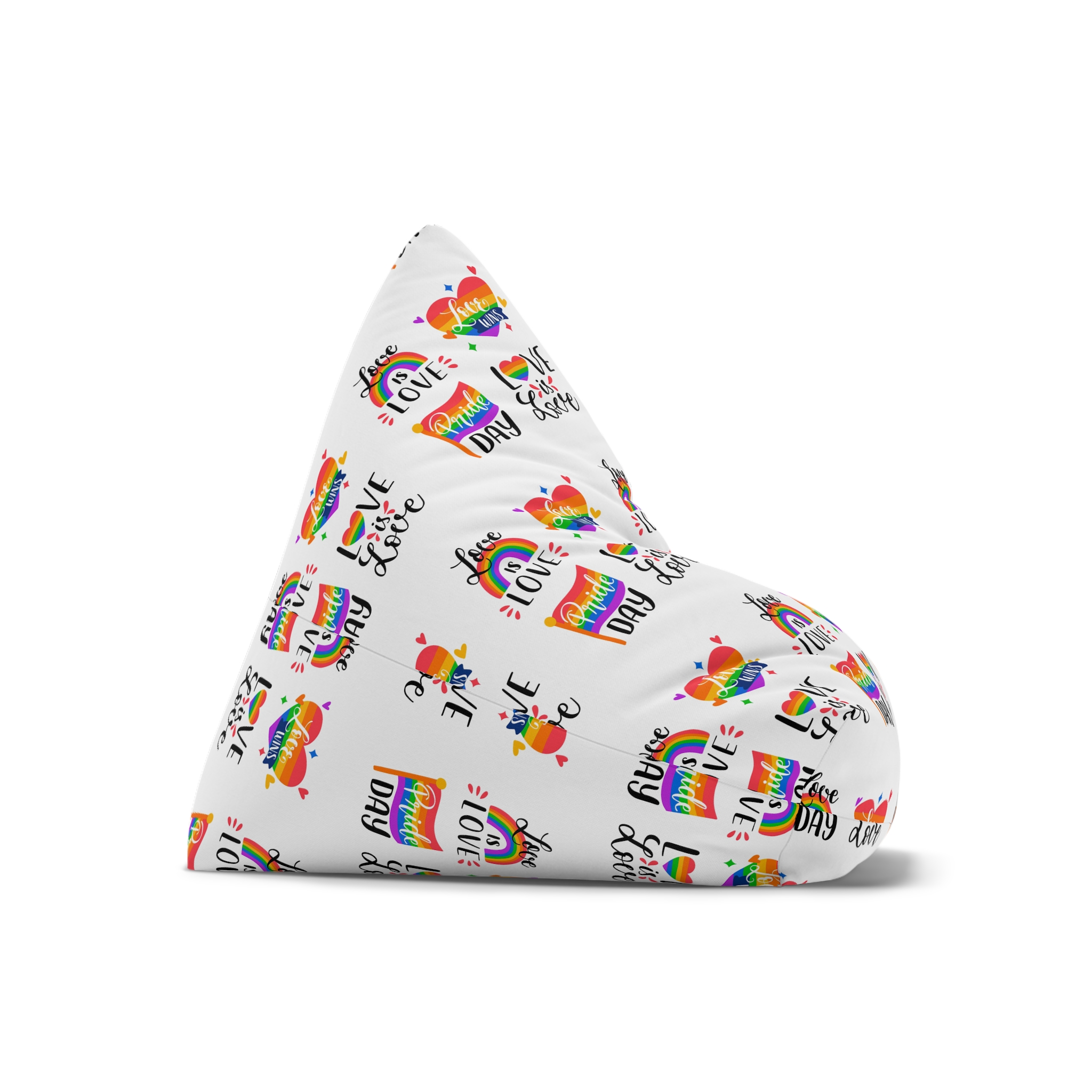 Hand Drawn Pride Day Label Collection Bean Bag Chair Cover - Image 7