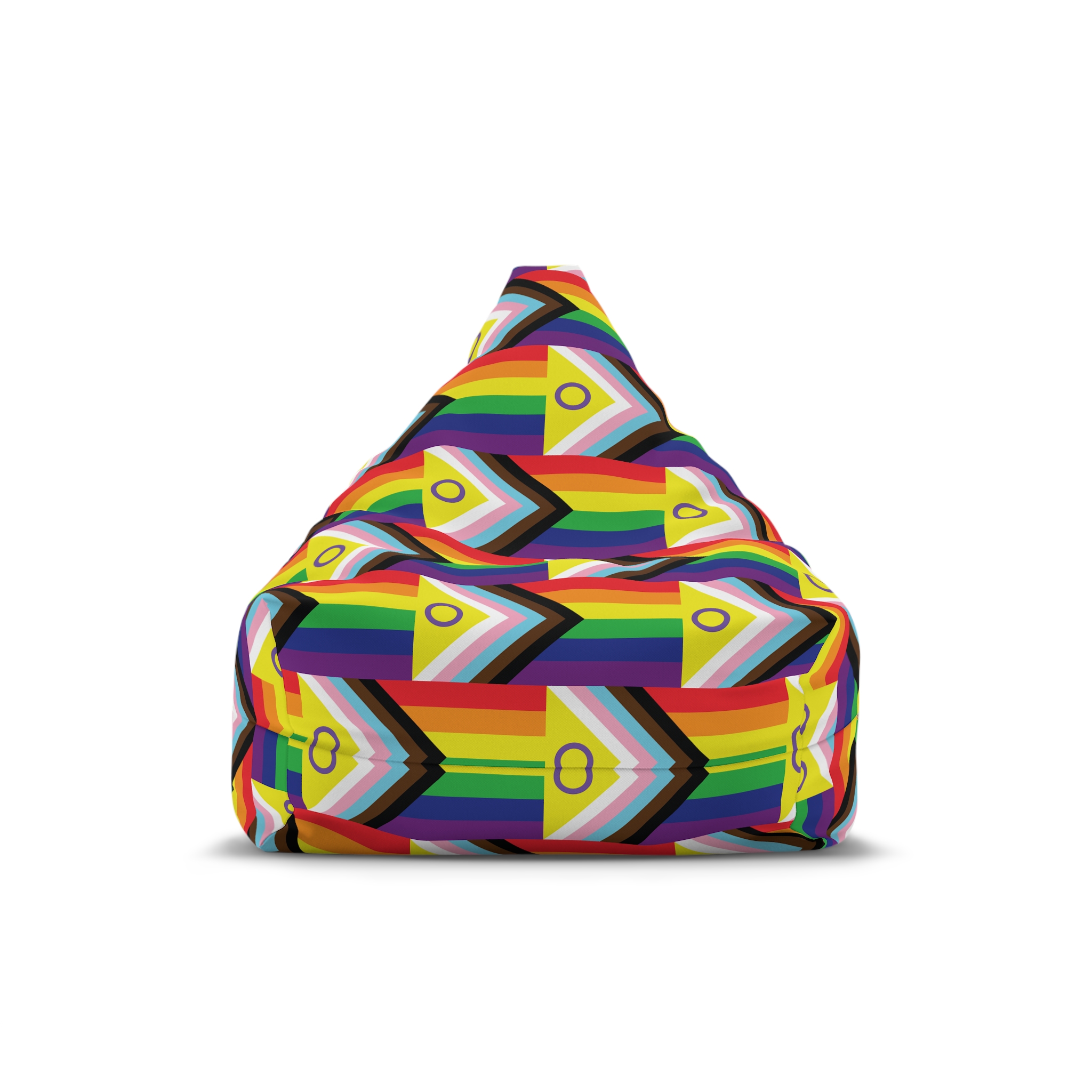 Illustration Rainbow Flag Art Vector Bean Bag Chair Cover