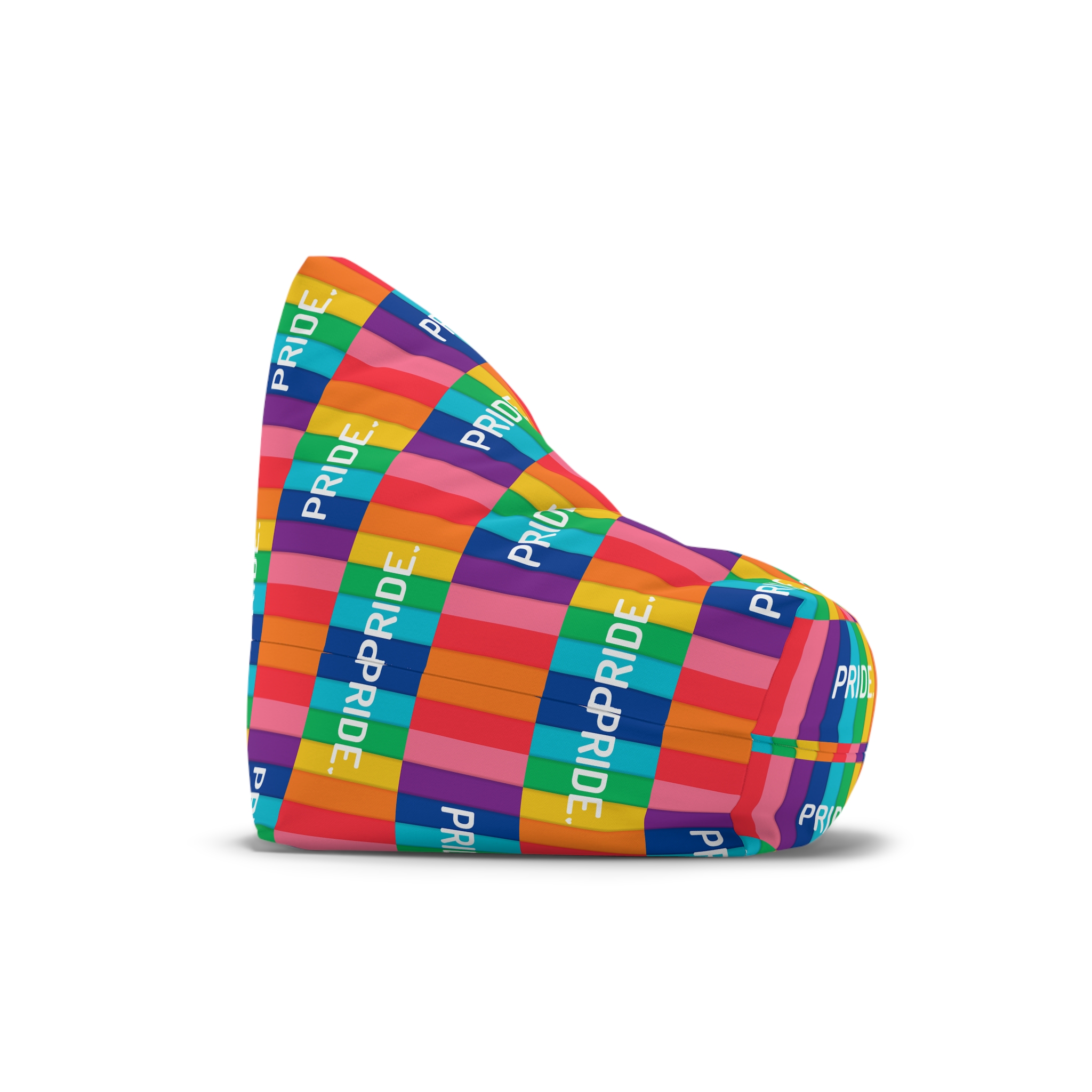 Rainbow Colored Background With Pride Concept Pride Month Bean Bag Chair Cover - Image 3