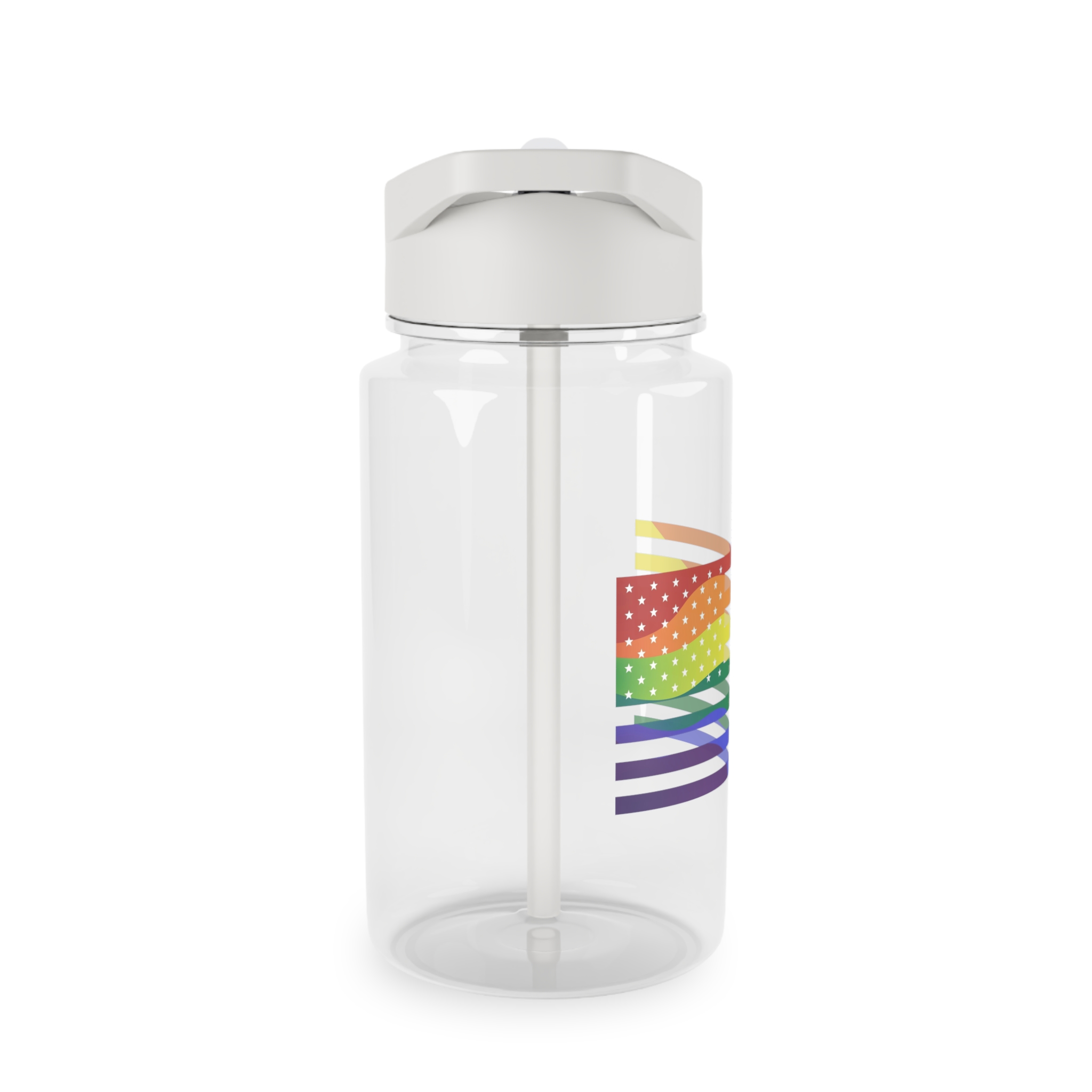 Pride Month America Concept Us Pride Month Flag Tritan Water Bottle - Image 4