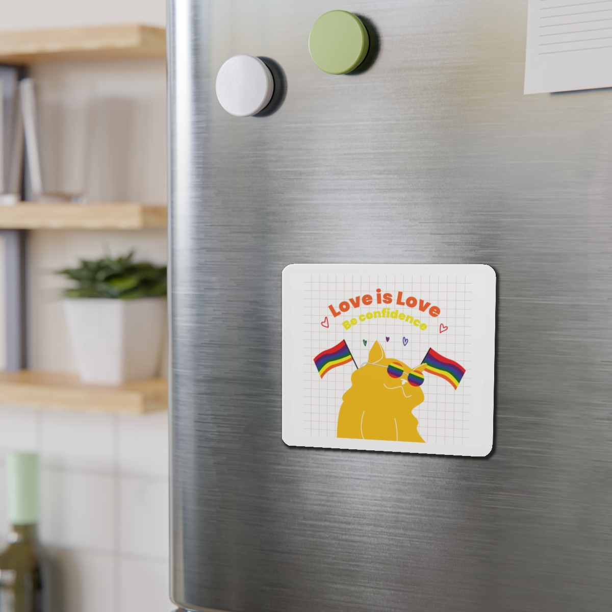 Pride Month Flat Design Illustration Die Cut Magnets - Image 9