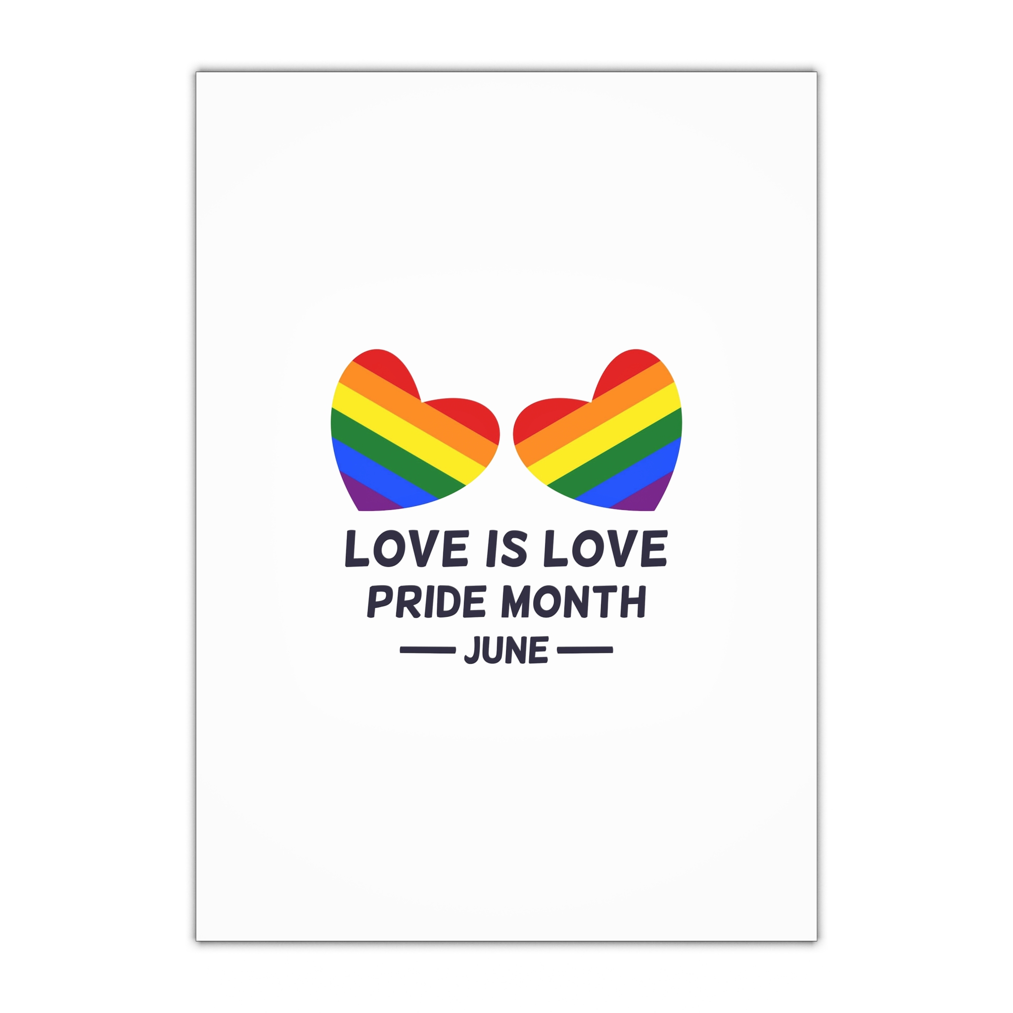Lgbtq Pride Month June Every Year Rainbow Sign Pride Community Design Banner Poster Card Background Template Gift Wrapping Paper Sheets 1pc