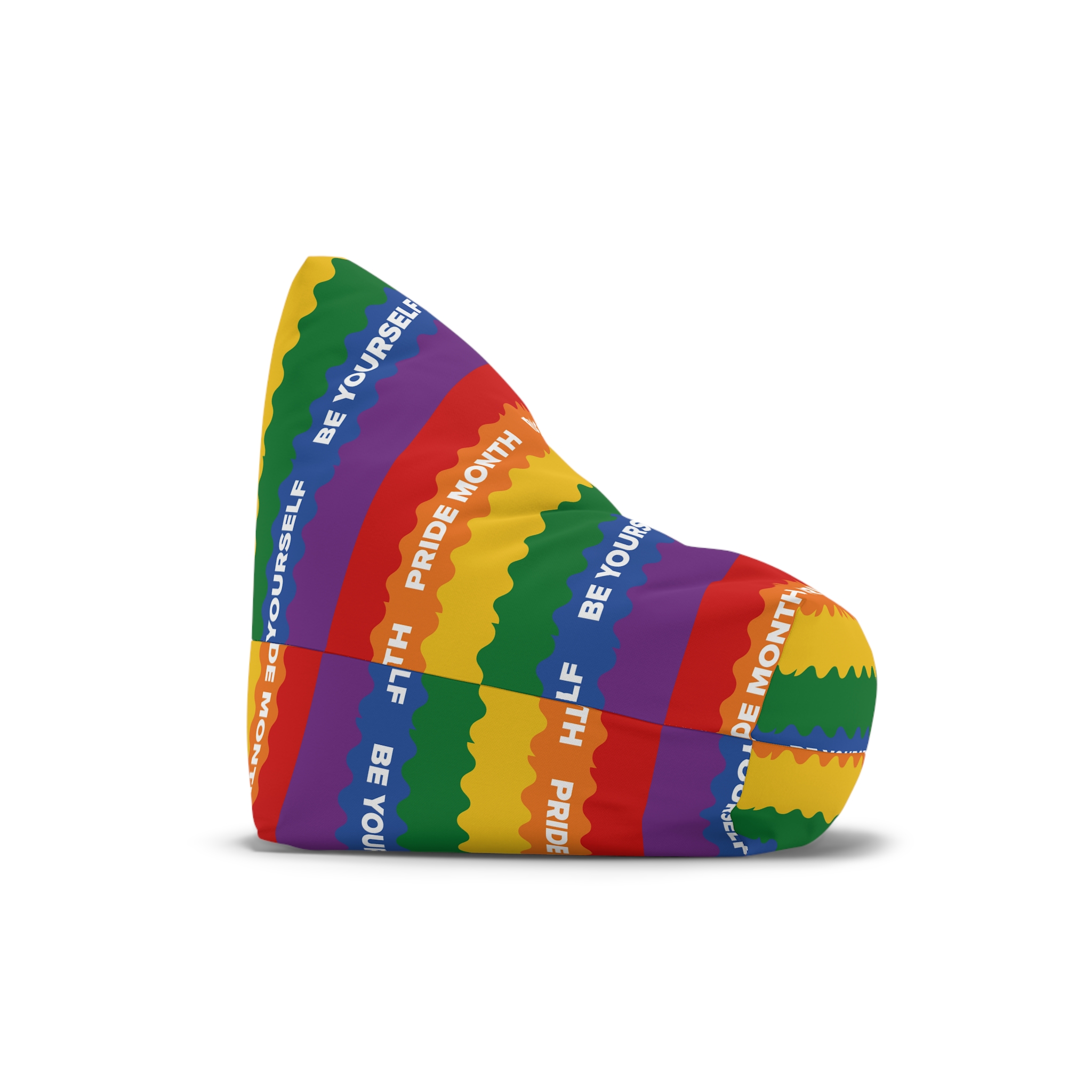 Lgbt Pride Month June Lesbian Gay Bisexual Transgender Lgbtq Flag Rainbow Vector Bean Bag Chair Cover - Image 3
