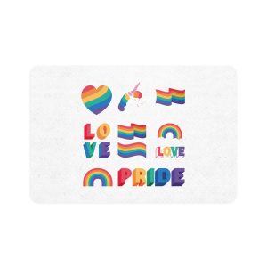 Set Ten Lgbtq Pride Items Pet Food Mat 12x18