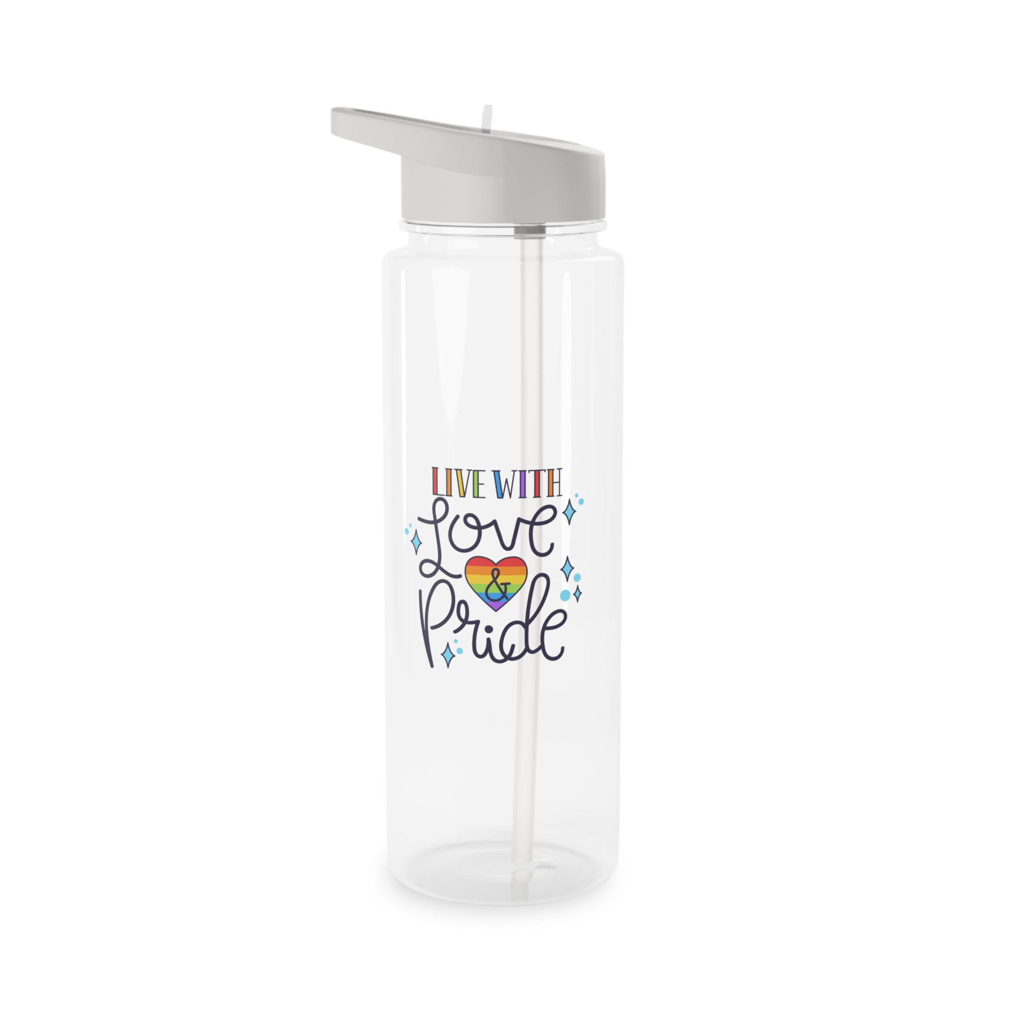 Pride Day Lettering Concept Tritan Water Bottle - Image 5