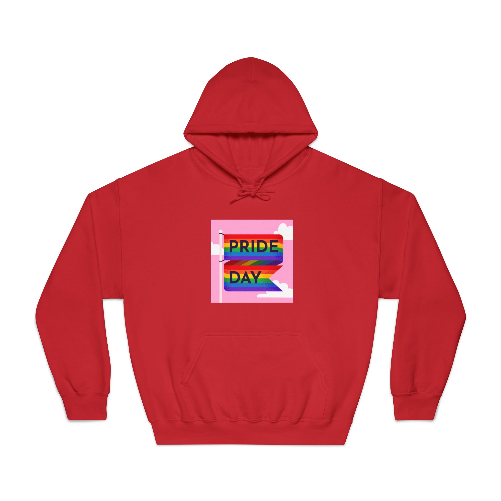 Pride Day Flag Illustration Unisex Dryblend Hooded Sweatshirt - Image 33