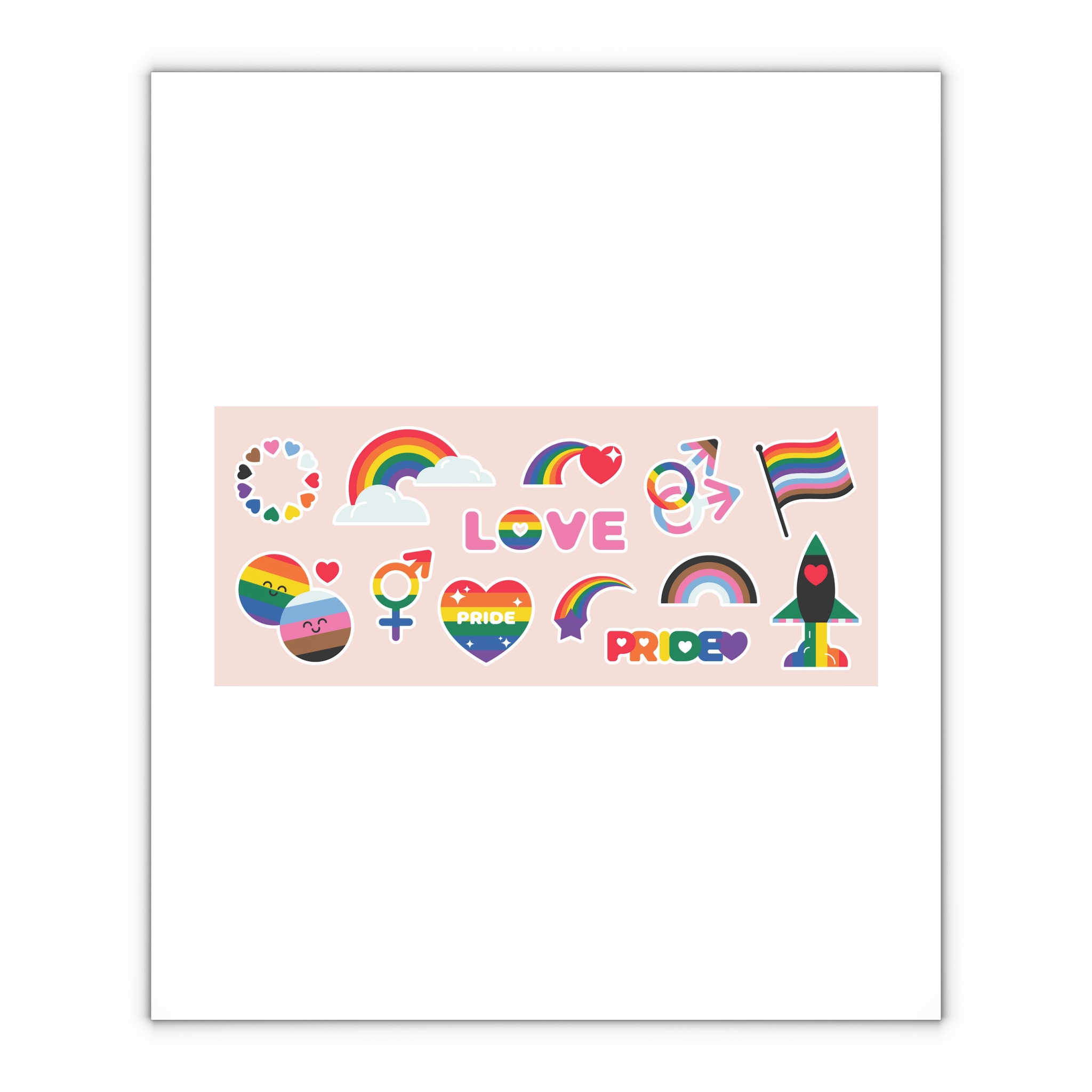 Lesbian Pride Design 050ECB Gift Wrapping Paper Sheets 1pc - Image 4