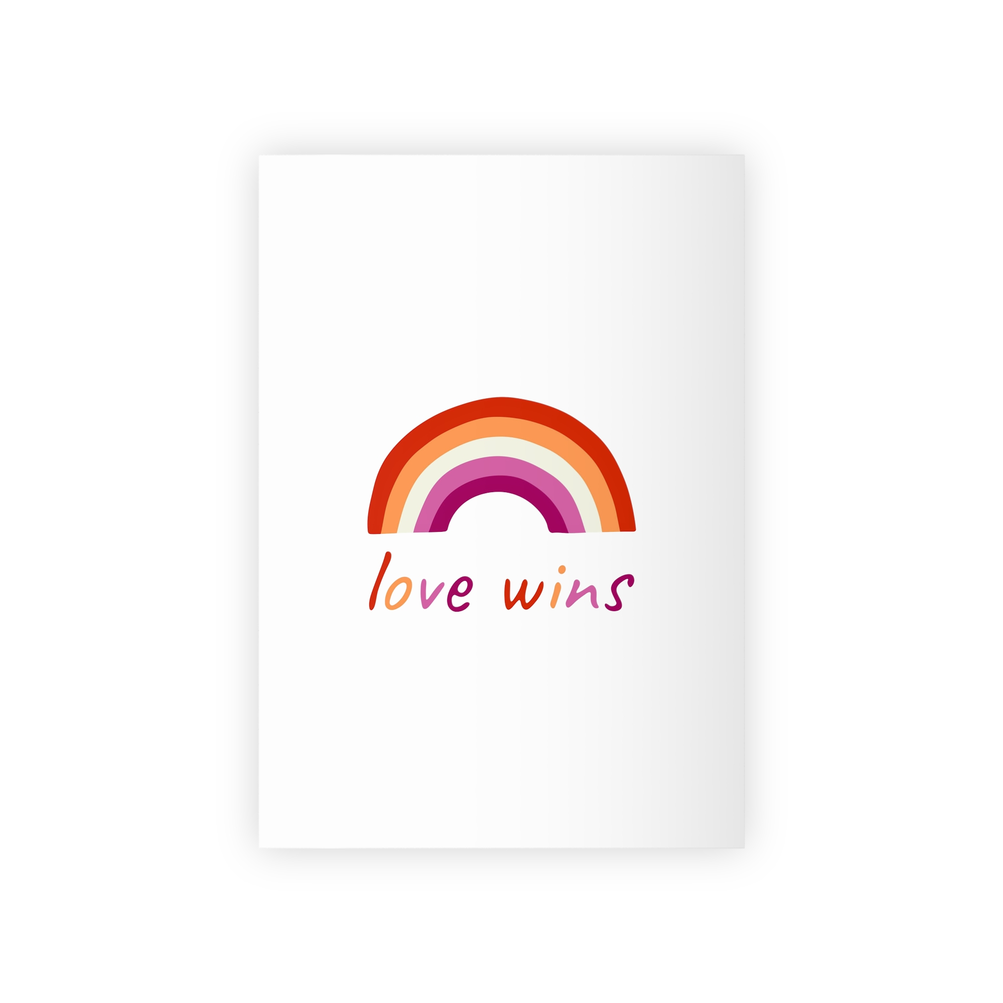 Colorful Rainbow Shape Lesbian Pride Flag Happy Pride Day Lgbtqia Community Pride Month Vector Hand Drawn Doodle Posters Stickers Logo Cards(2) Gift Wrapping Paper Rolls 1pc