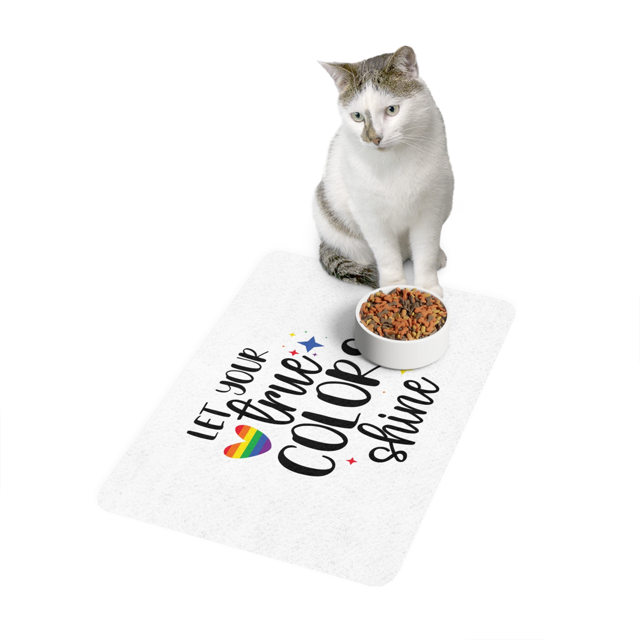 Gay Pride Svg Design(5) Pet Food Mat 12x18 - Image 3