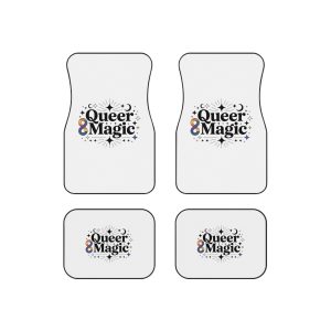 Queer Magic T Shirt Design Isolated White Background Car Mats Set Of 4