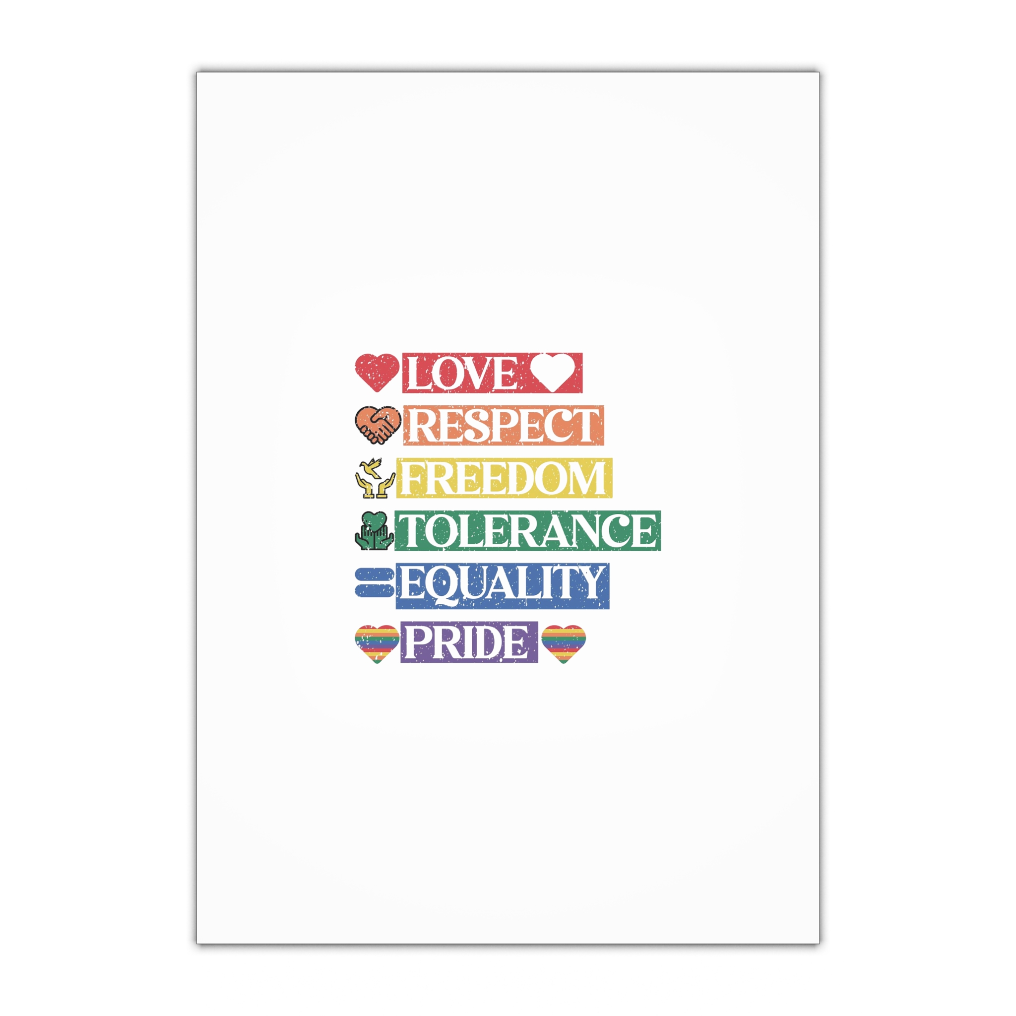 Lgbtq Pride Month Quote Eps Design Vector Pride Design Template (1) Gift Wrapping Paper Sheets 1pc