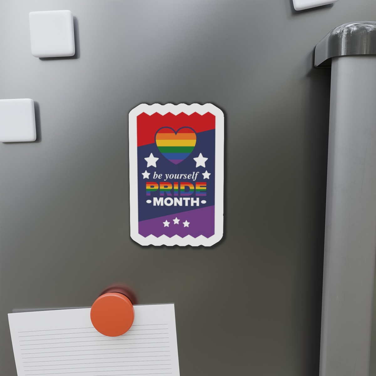 Lgbt Pride Month June Lesbian Gay Bisexual Transgender Love Lgbtq Flag Rainbow Vector Die Cut Magnets - Image 11