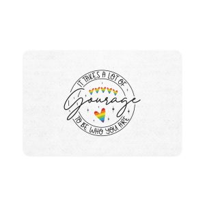 It Takes Lot Be Who You Are Gourage Pet Food Mat 12x18