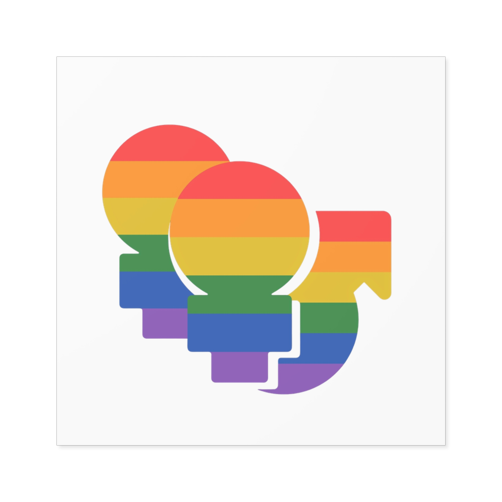 Lgbt Icon Isolated Black Background Diversity Human Right Concept Lgbt Community Vector Flat Illustration Poster Card Banner Laminate Stickers Square - Image 29